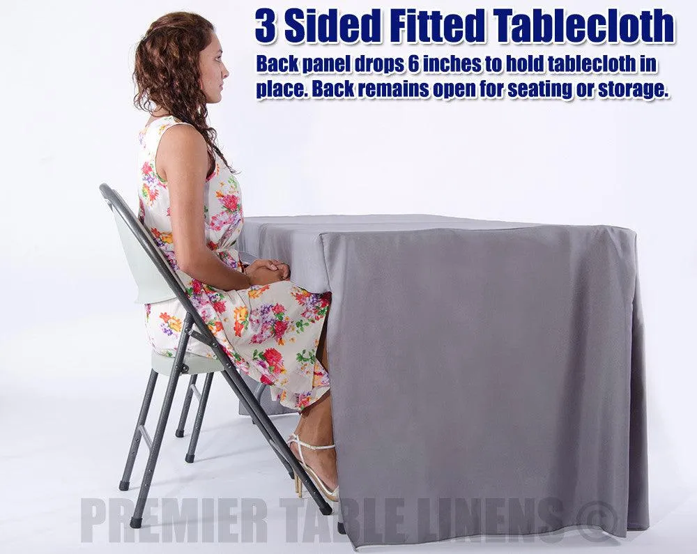 5' Custom Printed Fitted Table Cover - Single Color Print