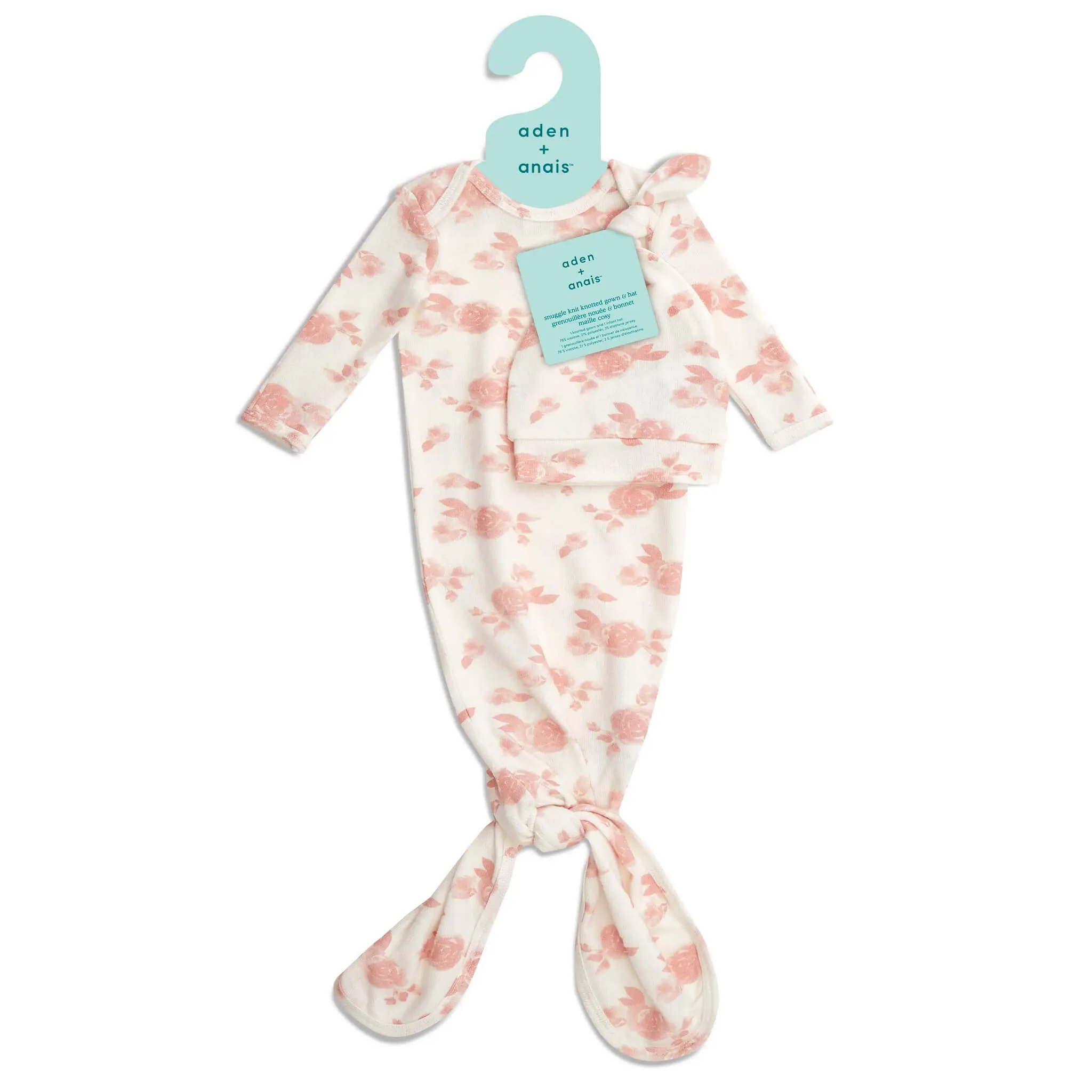 aden   anais Snuggle Knit™ Gown & Hat Gift Set (Rosettes)