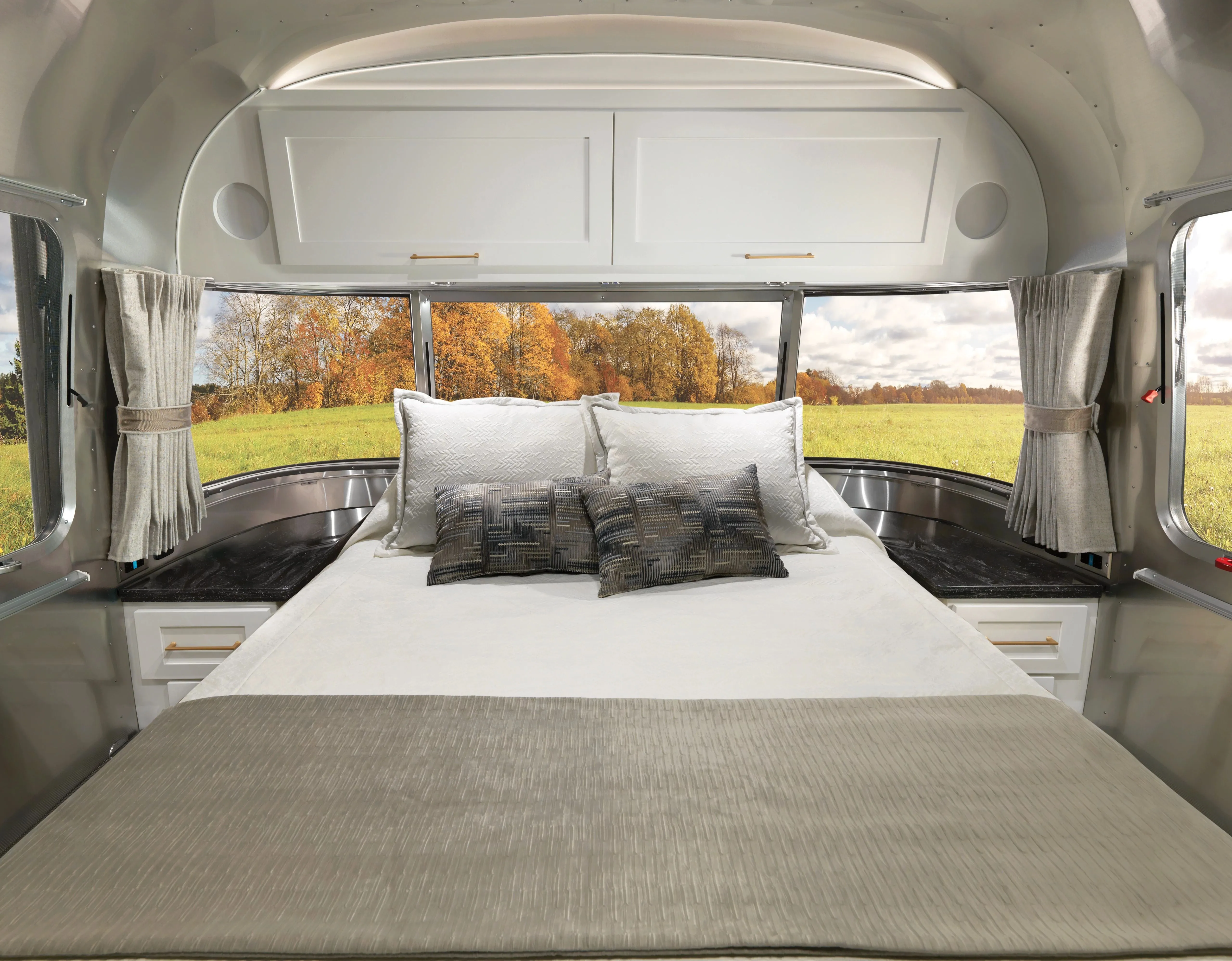 Airstream Solid Custom Curtains for Classic Travel Trailers