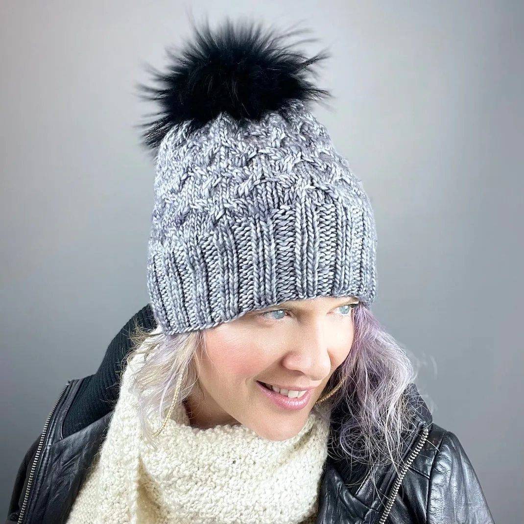 Allover Cabled Hat (Tosh Merino Version) Knitting Kit | Tosh Merino & Knitting Pattern (#299)