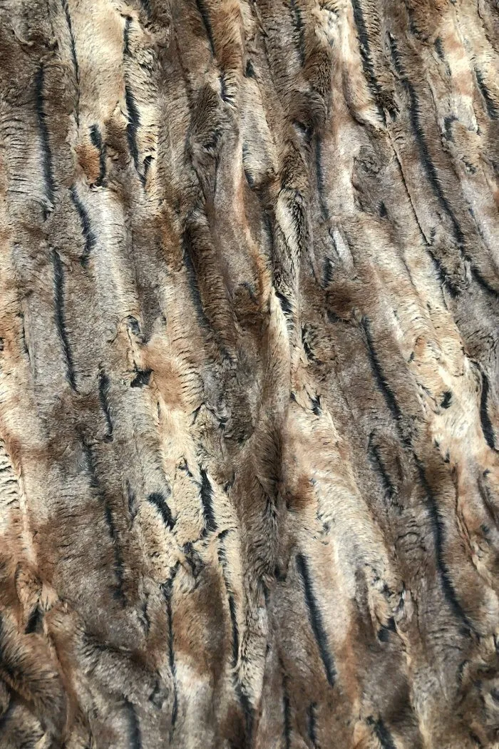 Amber Fox Minky Faux Fur Fabric