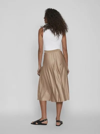 ANDREA PLEATED SKIRT (SANDSHELL)