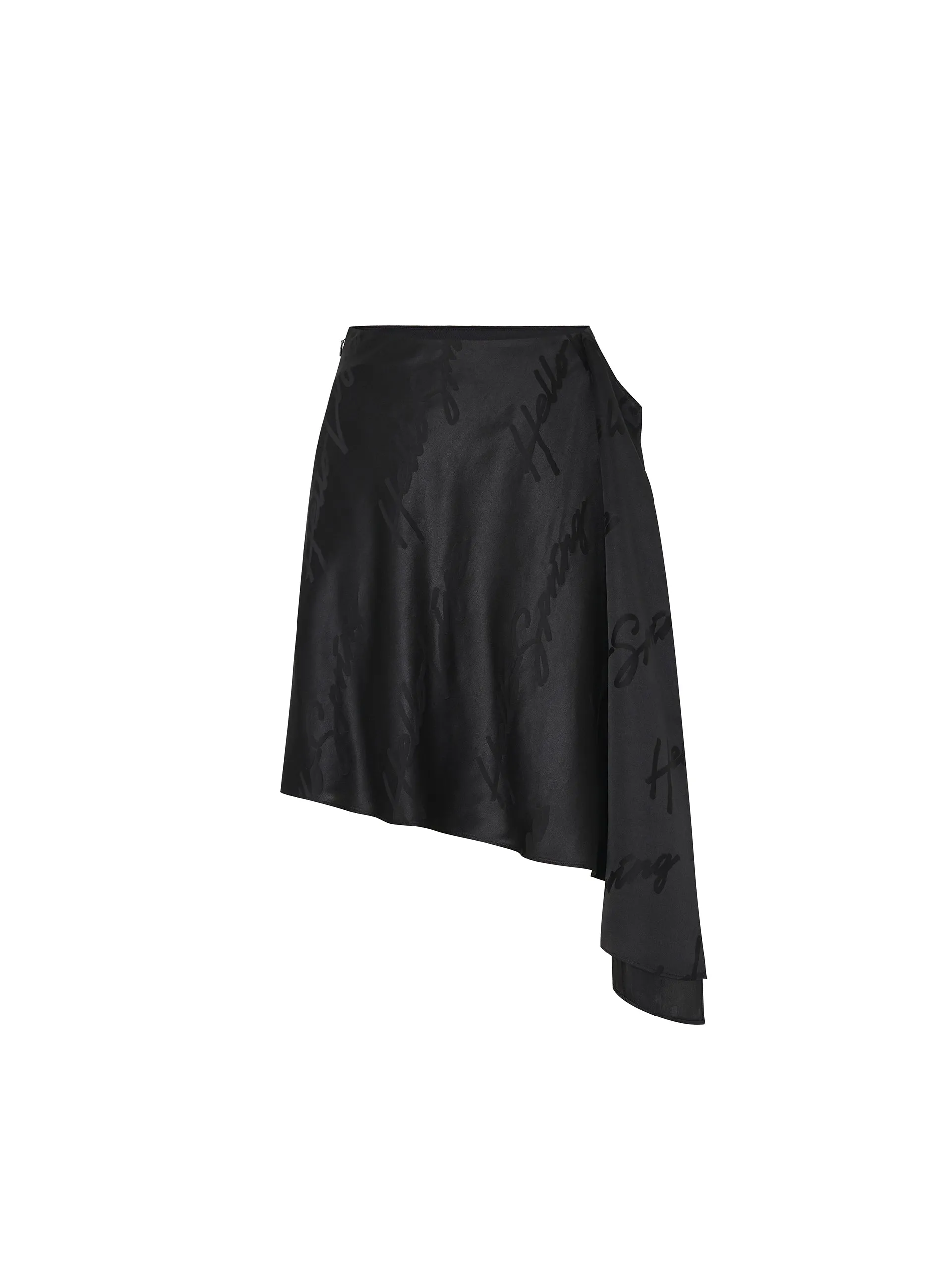 Asymmetric Jacquard Skirt