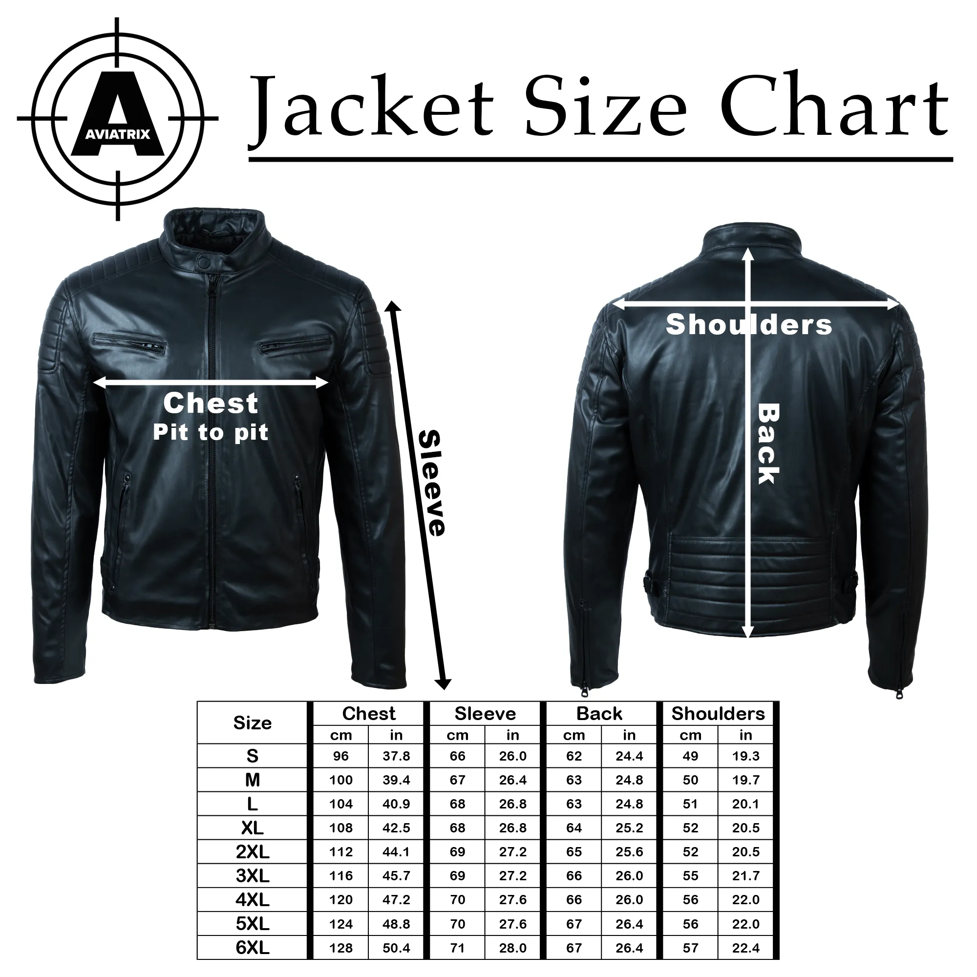 B8P6 Mens Biker Jacket - Black