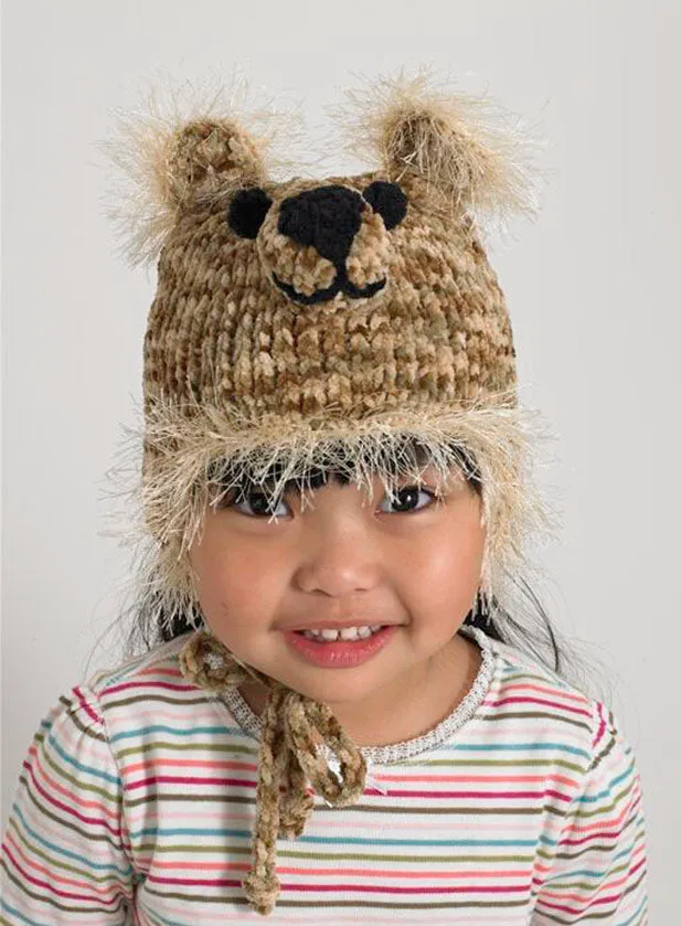 Baby Animal Big Bear Hat Pattern (Knit)