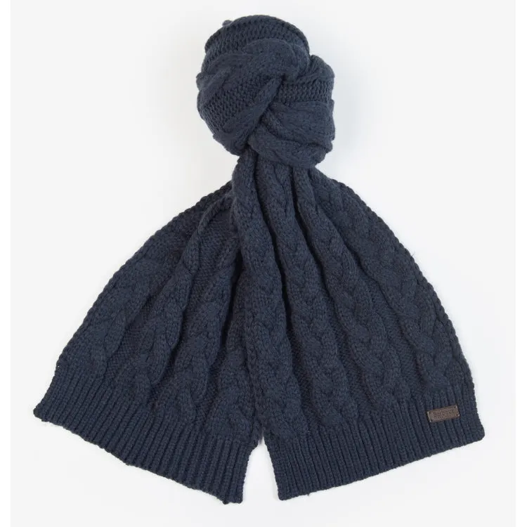 Barbour Highgate Cable Beanie and Scarf Gift Set