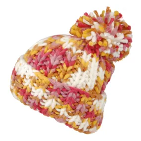 Barts Hats Emmaz Oversized Bobble Hat - Yellow-Pink