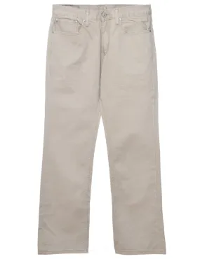 Beige Levi's Straight-Fit Trousers - W34 L33