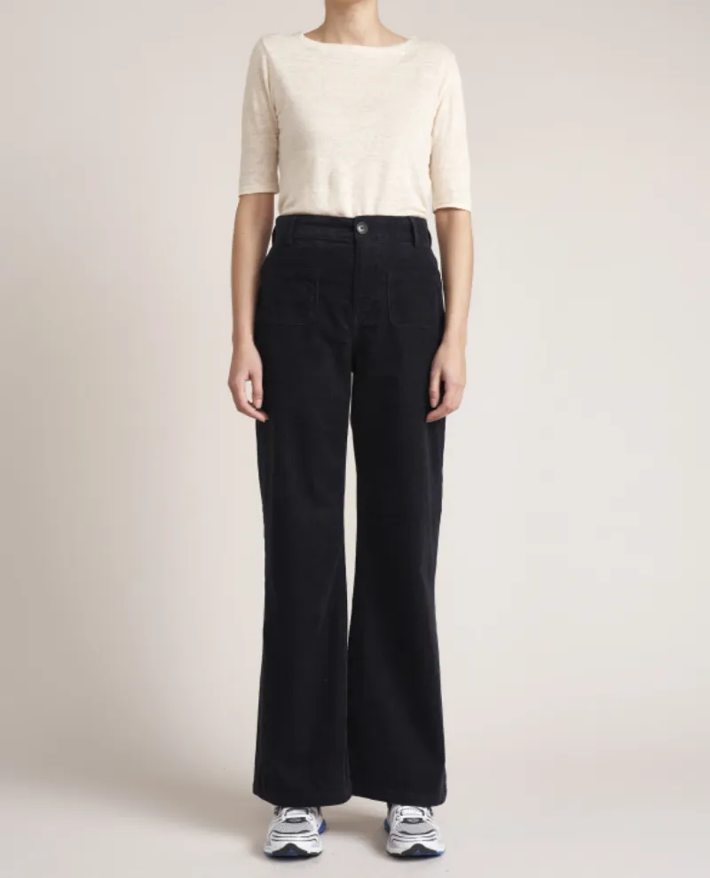 Bellerose Park Black Beauty Wide Leg Trousers