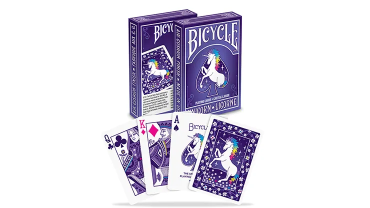 Bicycle Playing Cards: Unicorn (purple)