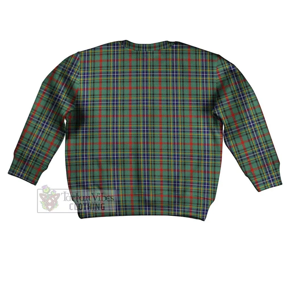 Bisset Tartan Kid Ugly Sweater with Family Crest