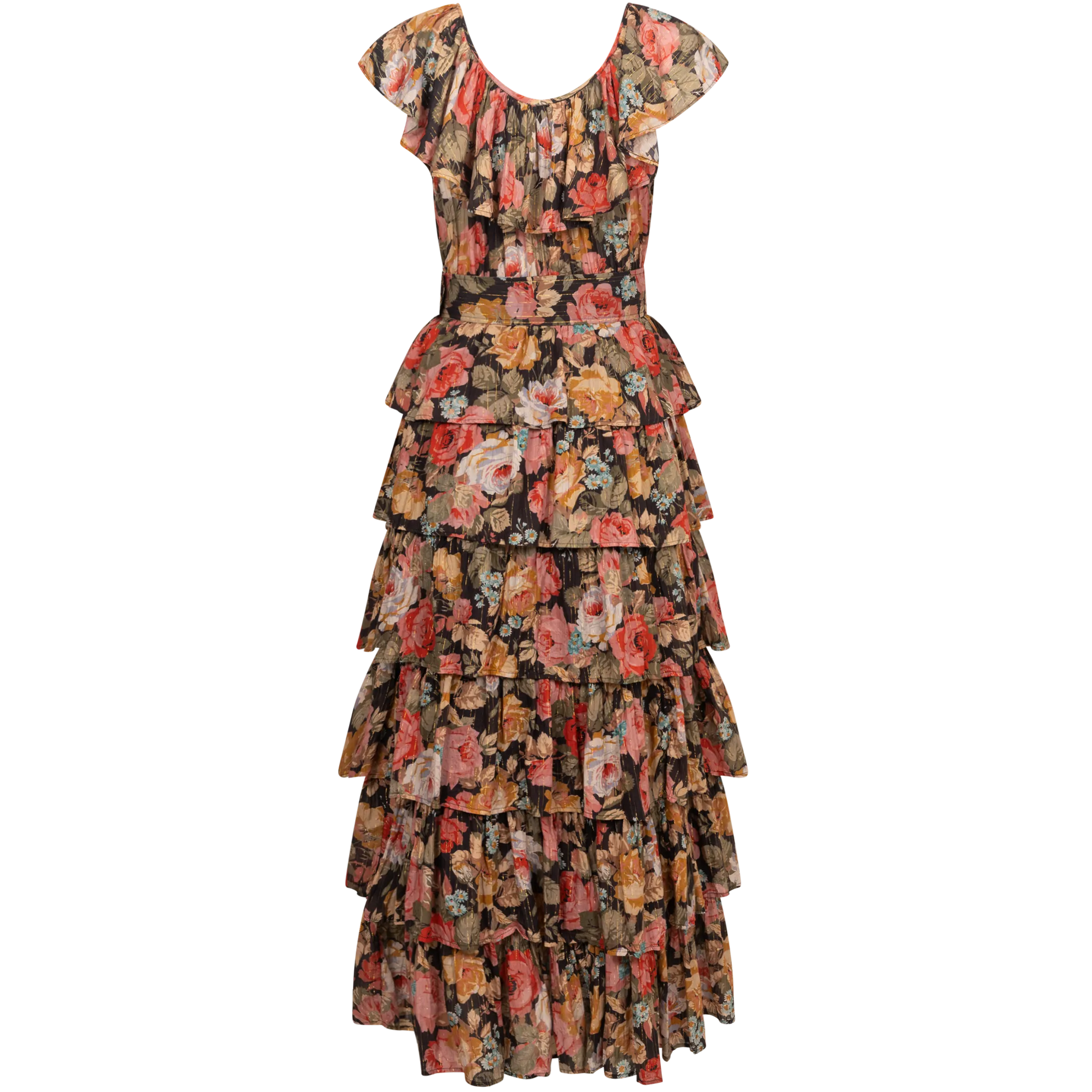 Bohemian Maxi Dress - Rose Garden