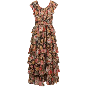 Bohemian Maxi Dress - Rose Garden