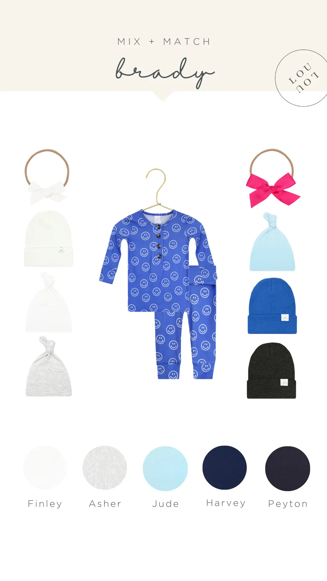 Brady Newborn Hat Bundle