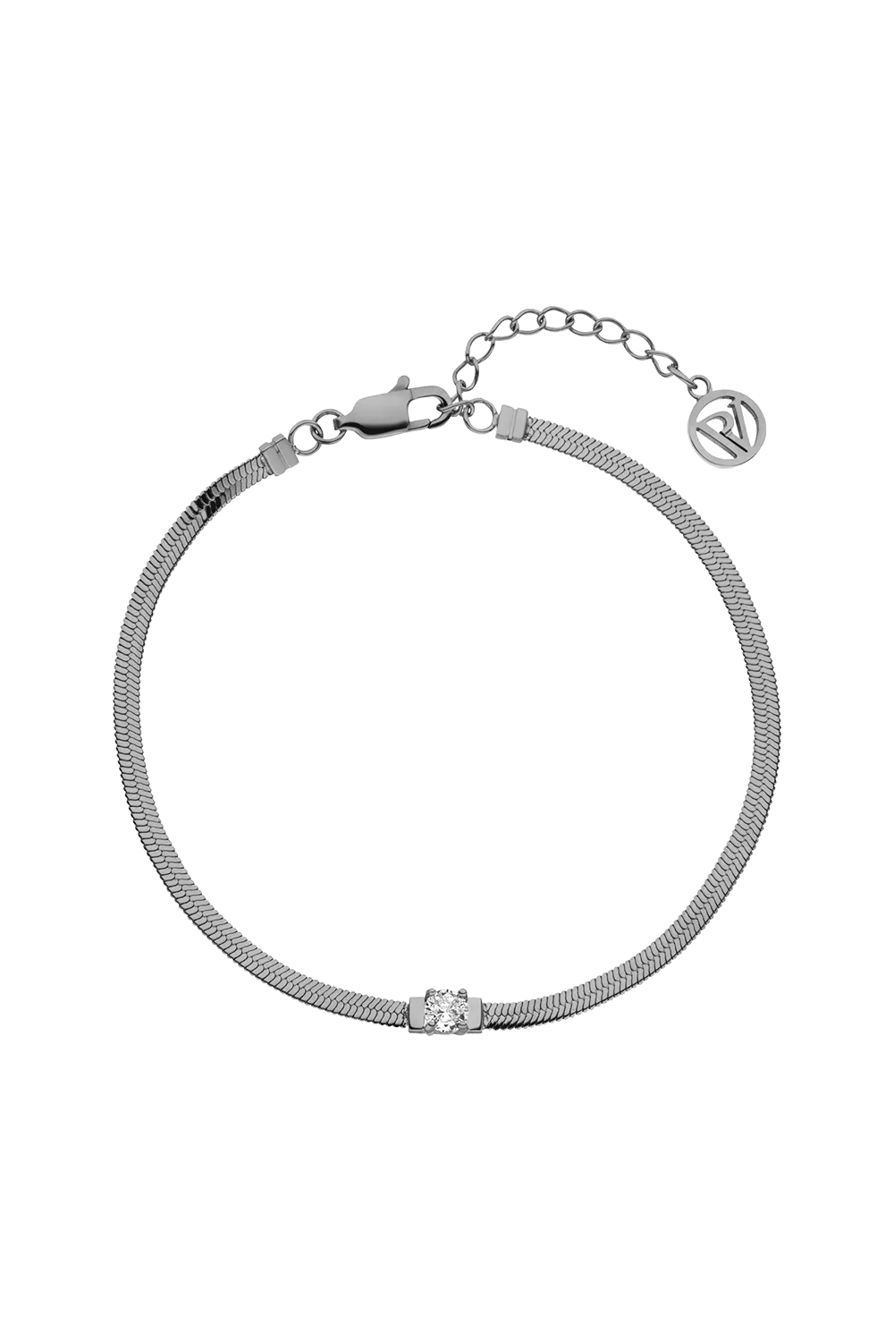 Brilliant Sleek Bracelet Silver