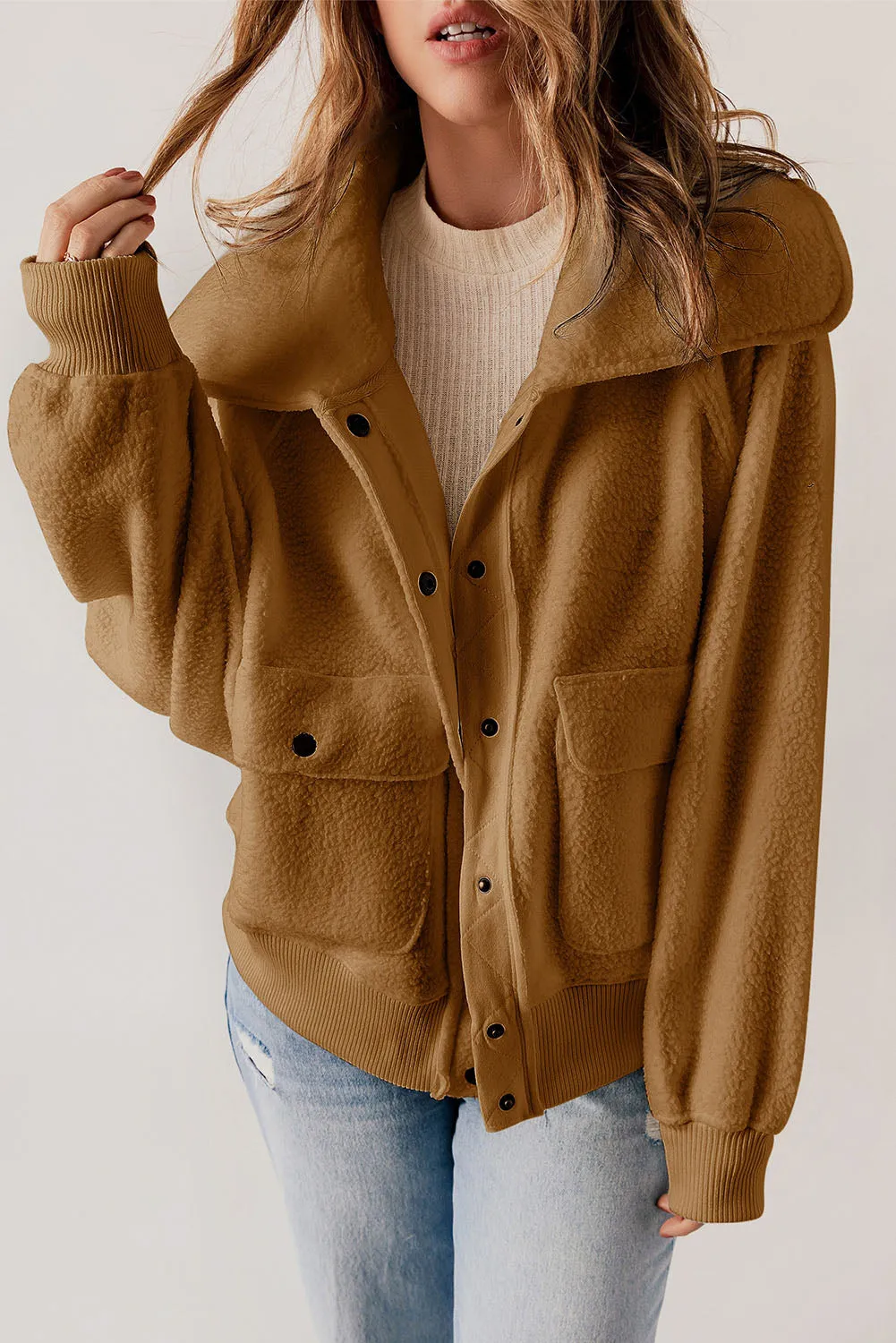 Brown Fleece Jacket