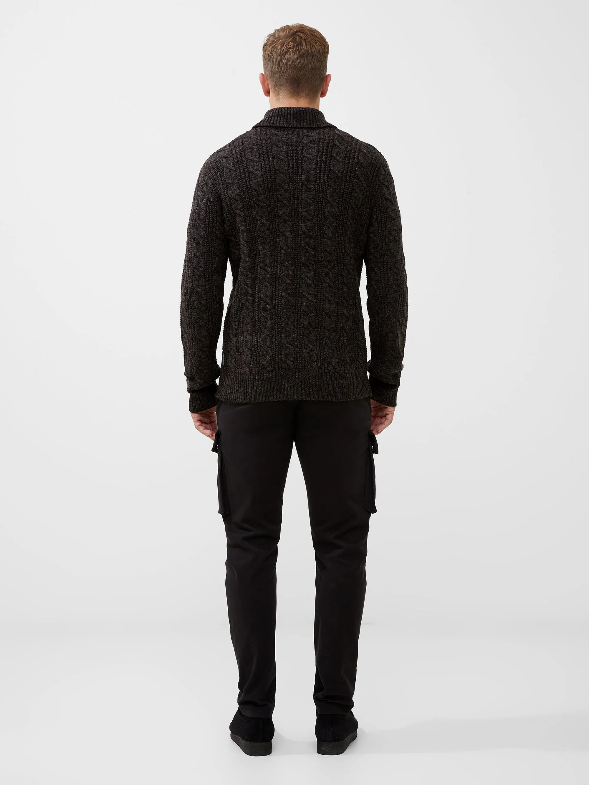 Cable Knit Roll Neck Jumper