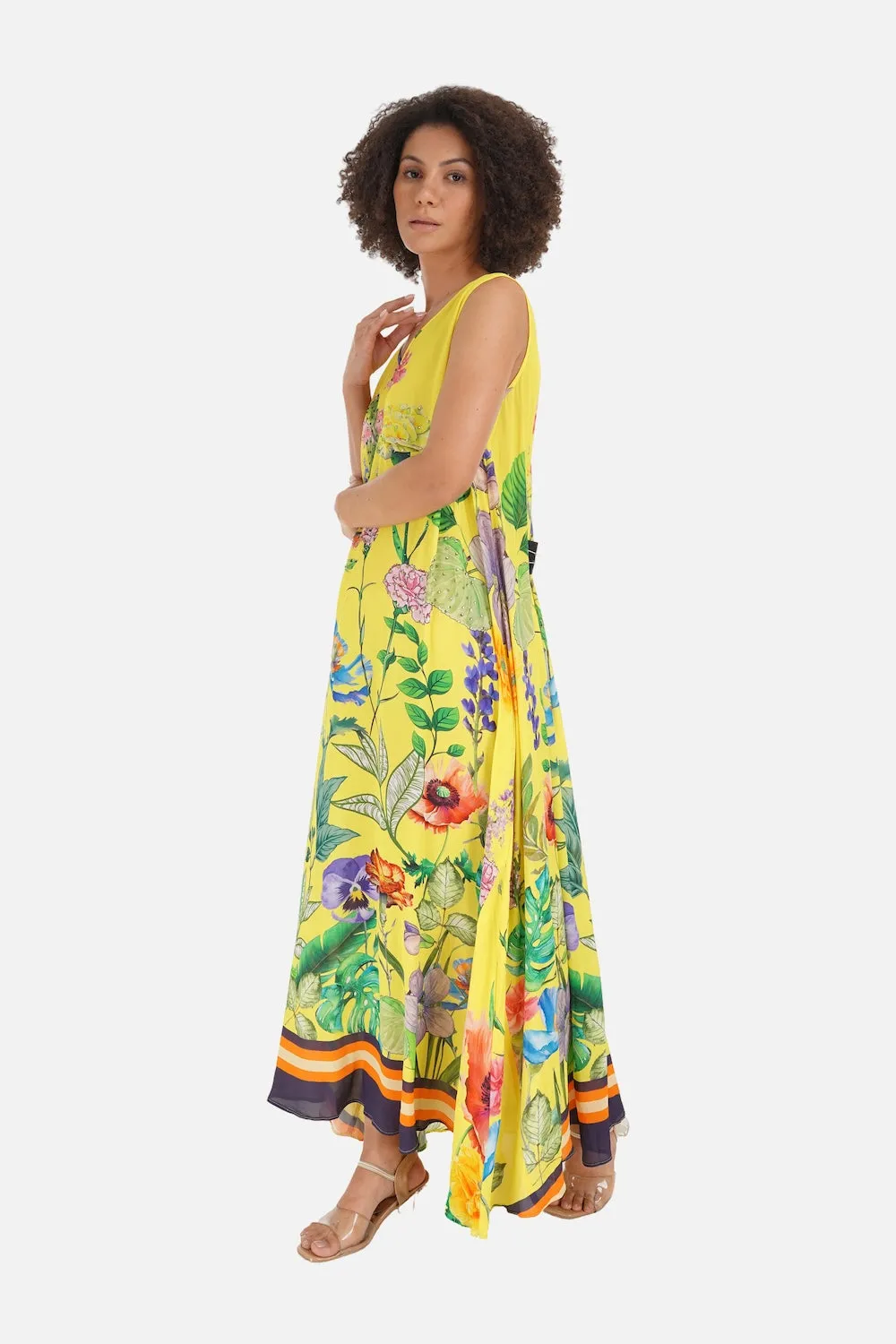 CALICO - SLEEVELESS MAXI DRESS