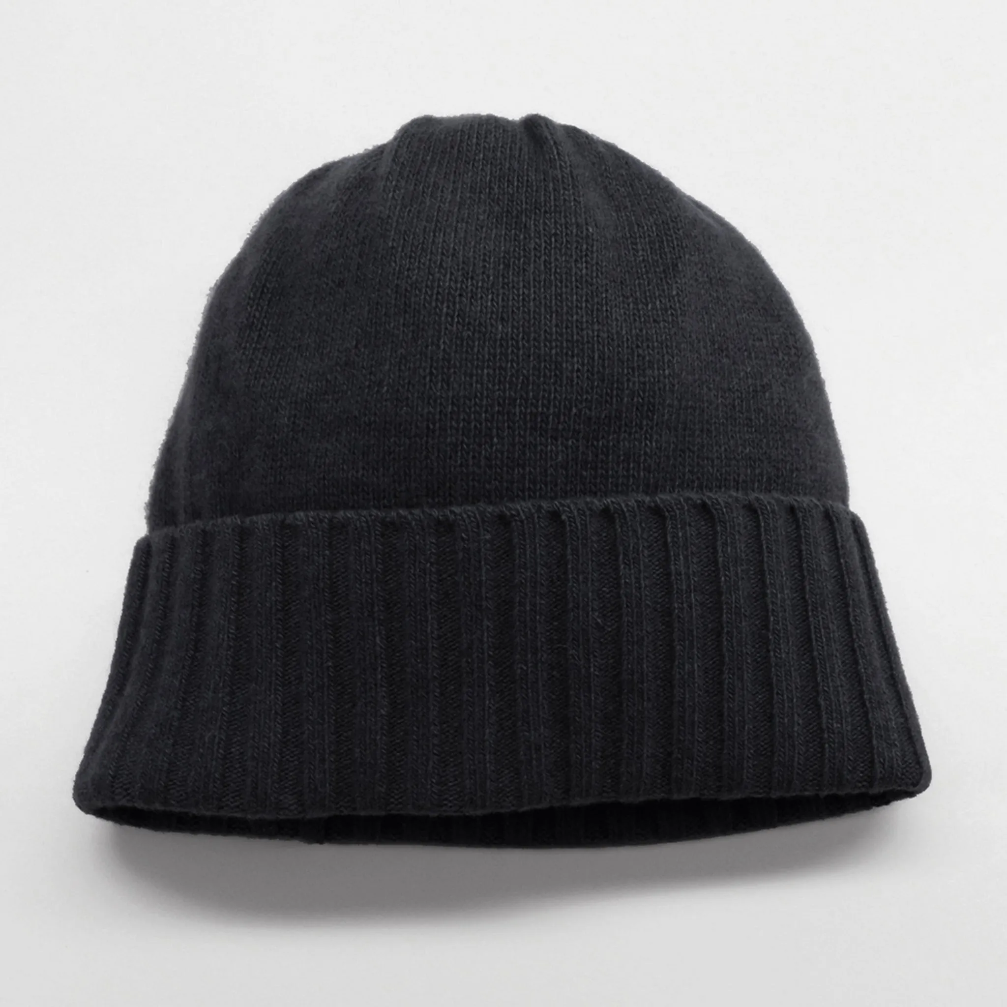 Cashmere Hat With Ribbed Cuff