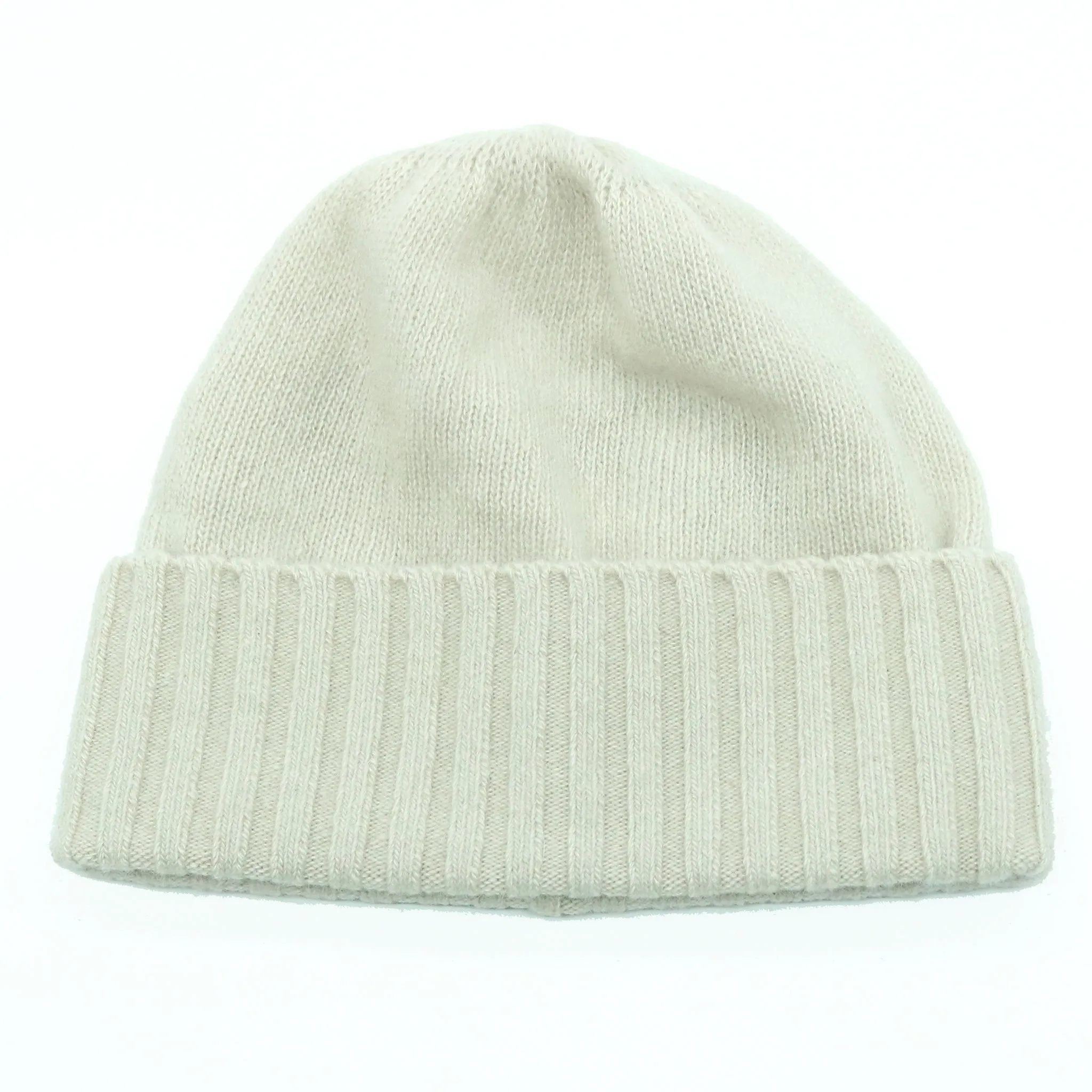 Cashmere Hat With Ribbed Cuff