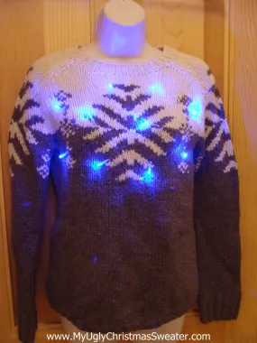 Classic Christmas Sweater with Lights