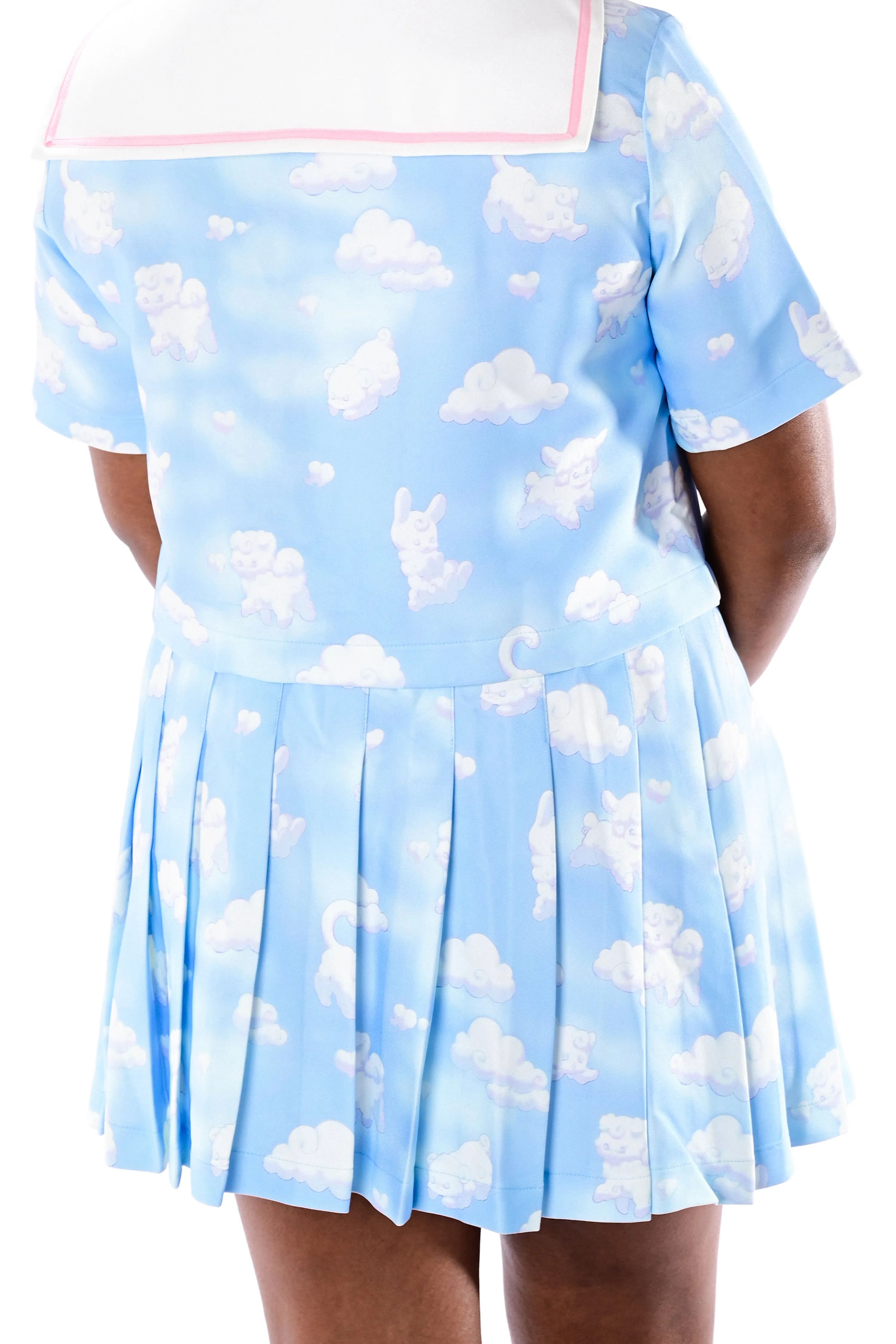 Cloud Friends Pleated Skirt