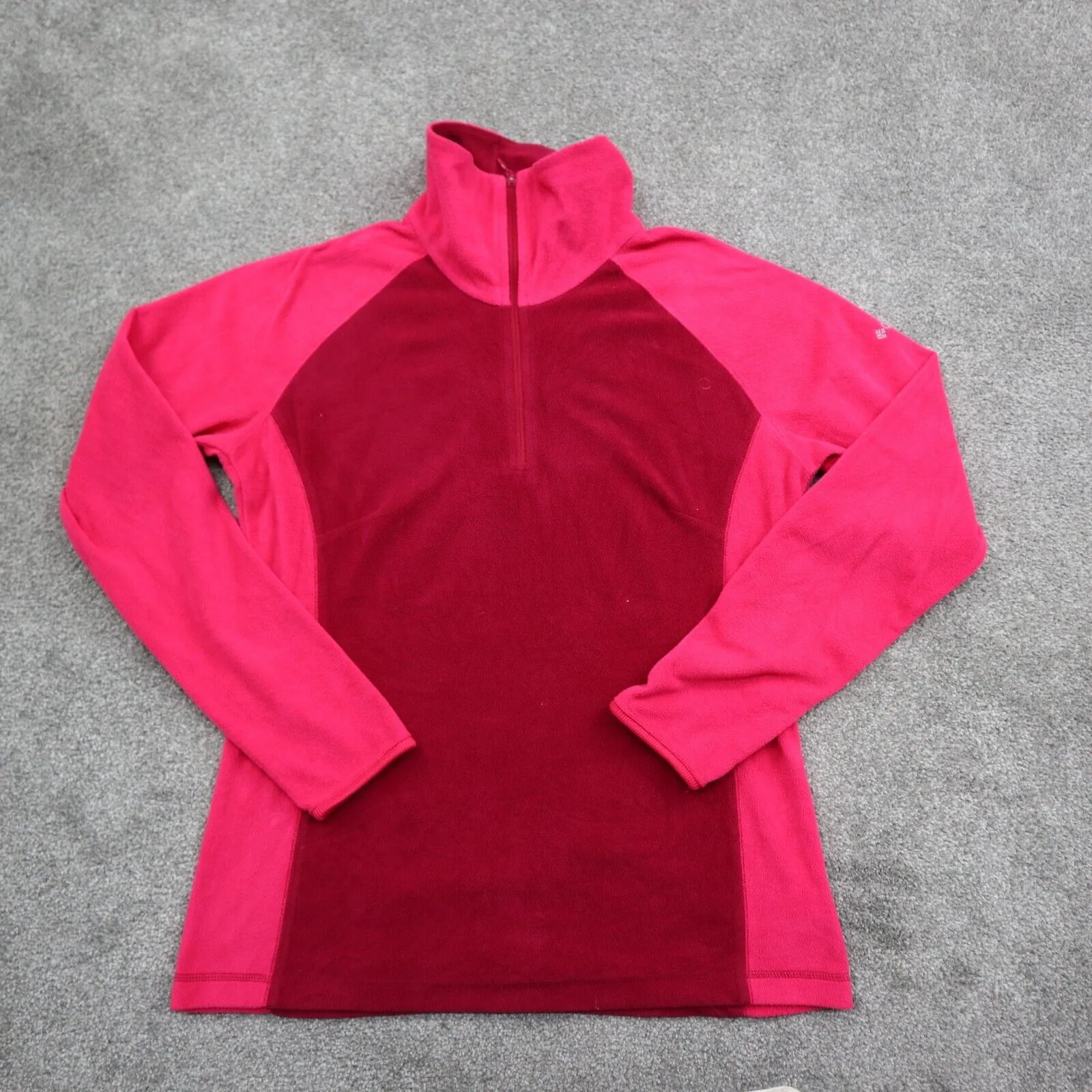 Columbia Sportswear Sweater Womens Zip Up Turtle Neck Red/Pink Size Medium