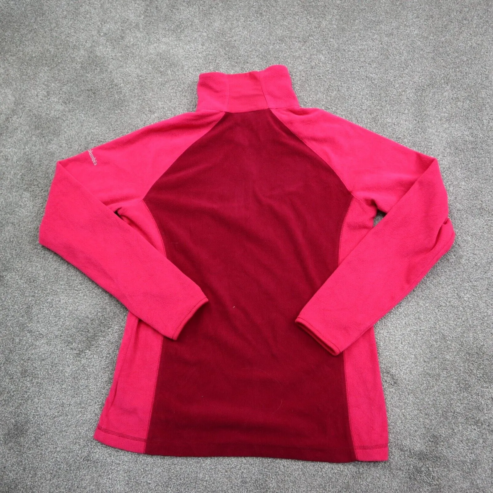 Columbia Sportswear Sweater Womens Zip Up Turtle Neck Red/Pink Size Medium