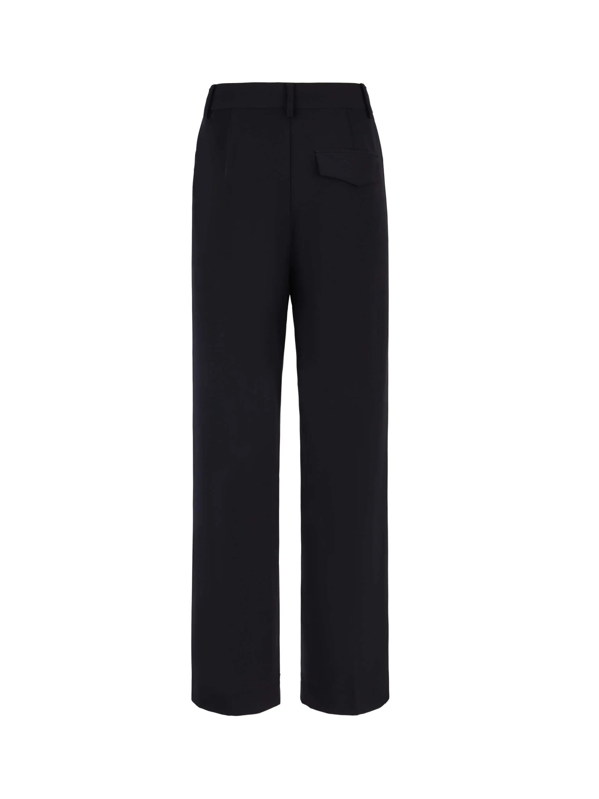 Contrast Trim Straight Pants