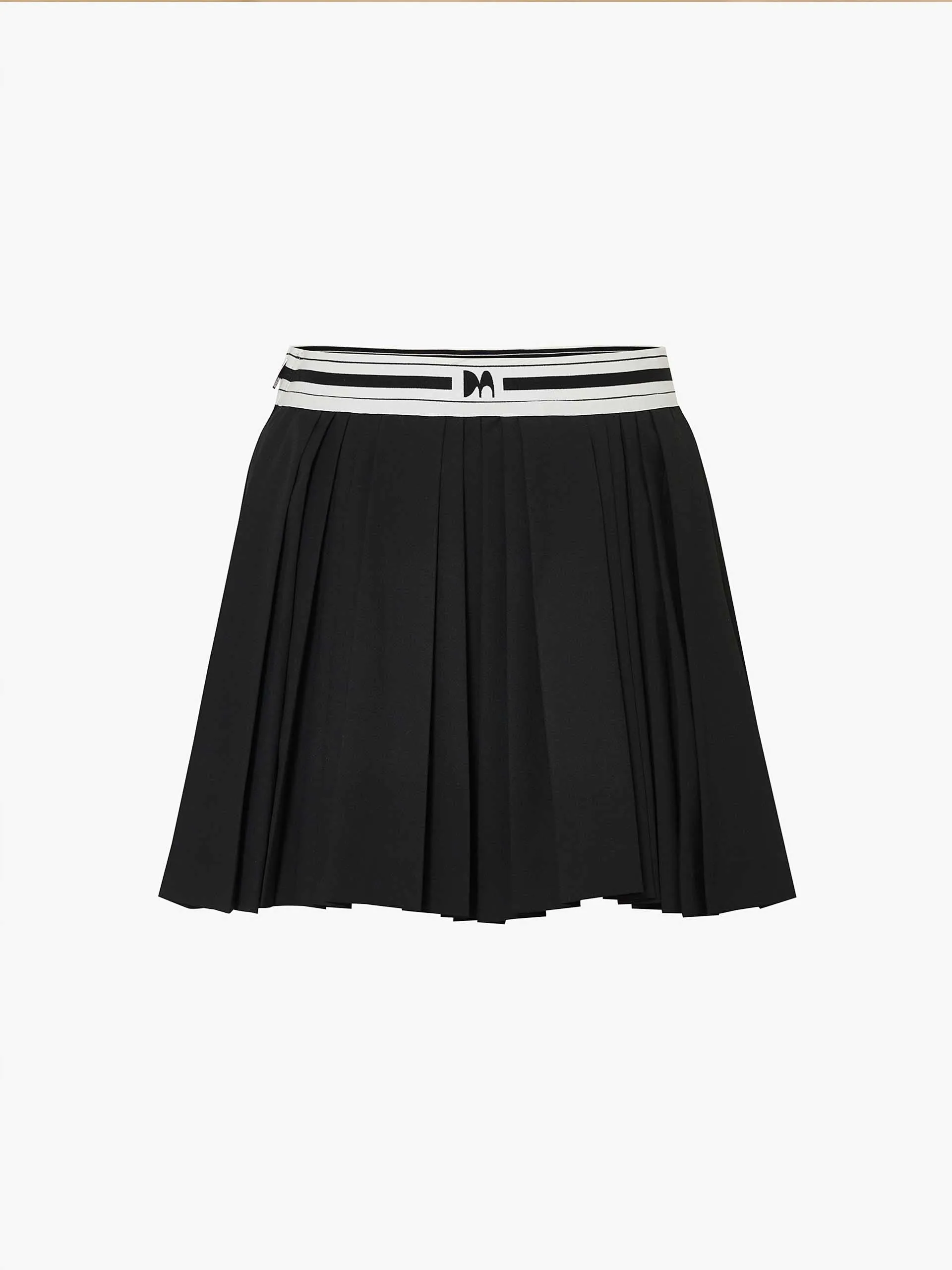 Contrast Waist Pleated Skort