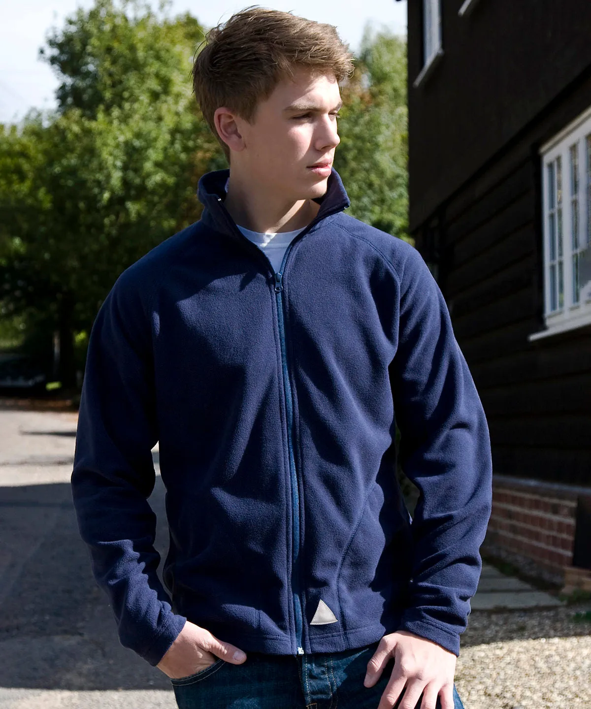 Core junior microfleece jacket | Navy