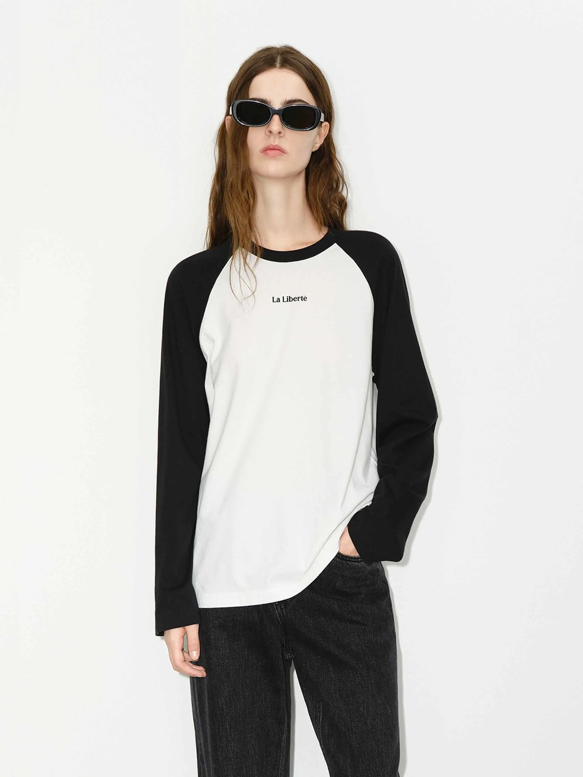 Cotton Contrast Detail T-shirts