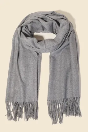 Cozy Oblong Fringe Scarf