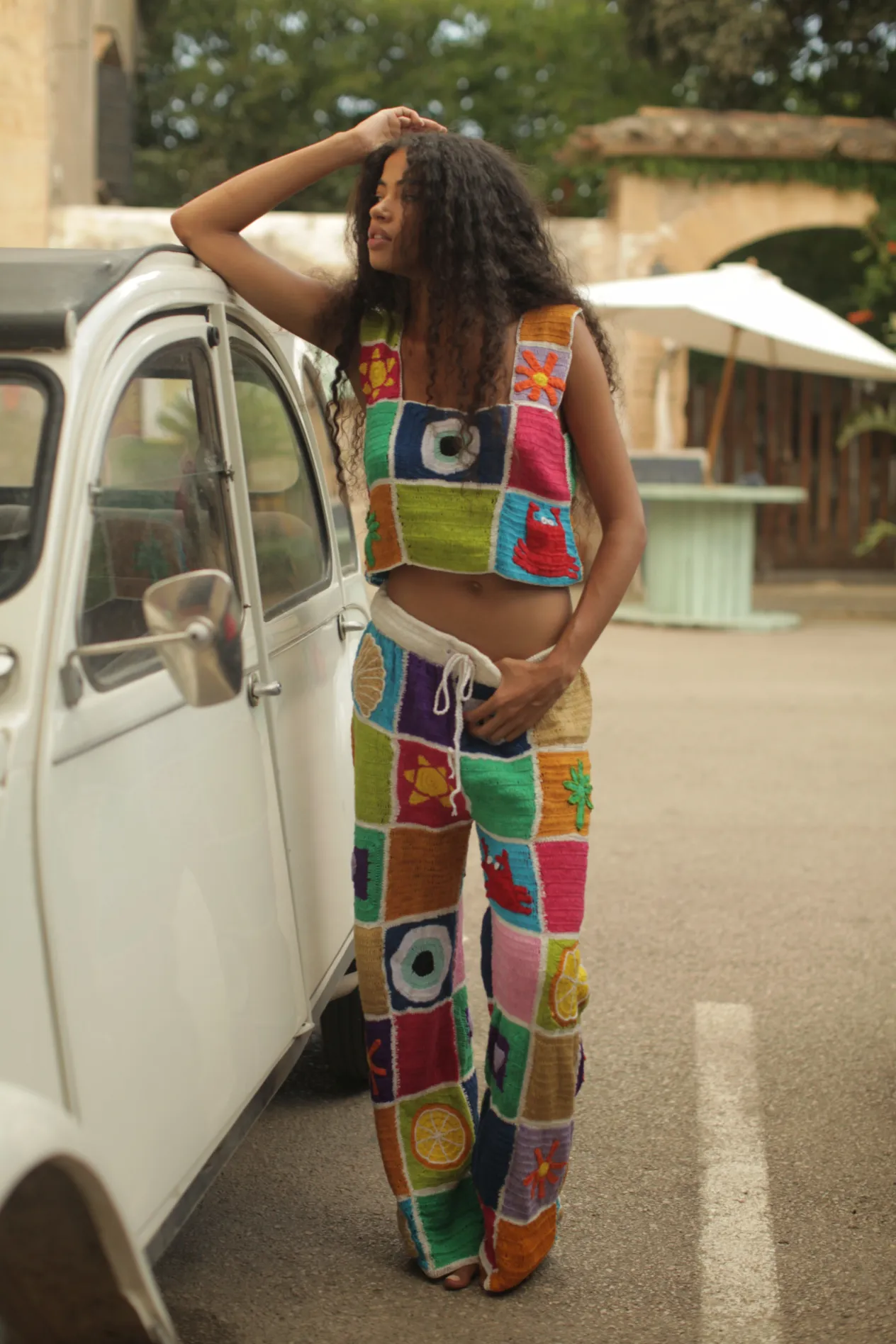 Crochet Patchwork Pants