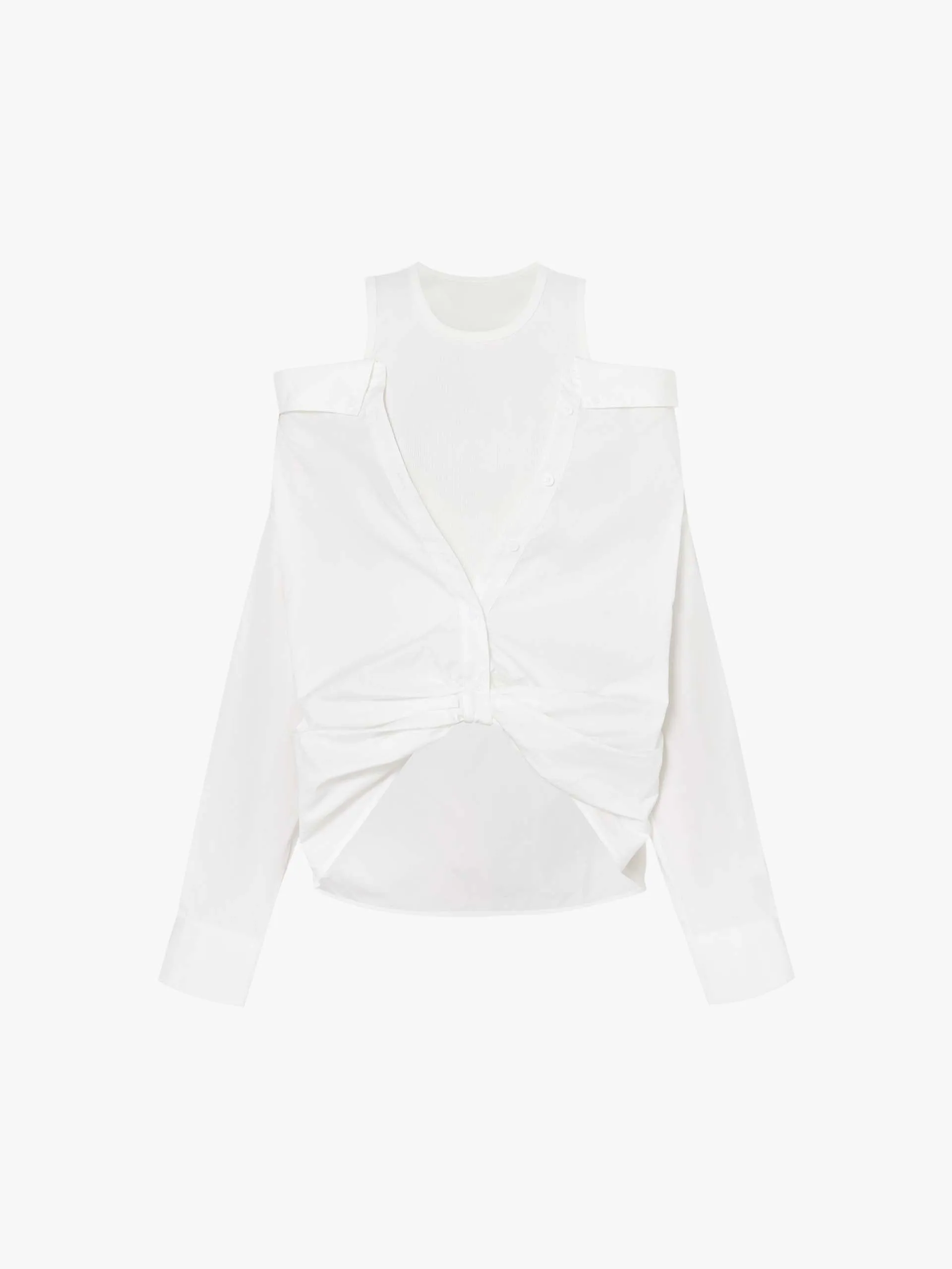 Cut Shoulder Paneled Top