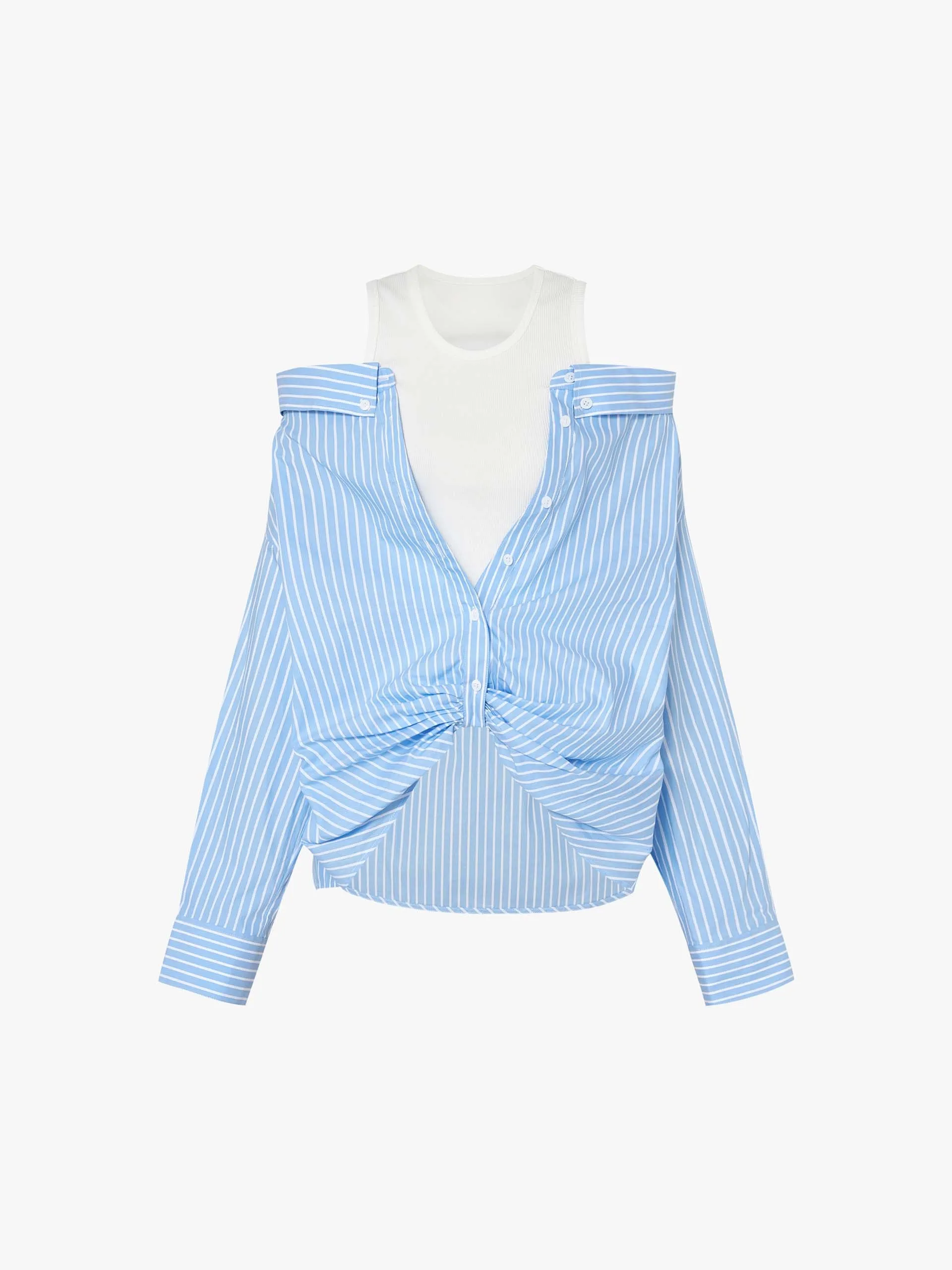 Cut Shoulder Paneled Top