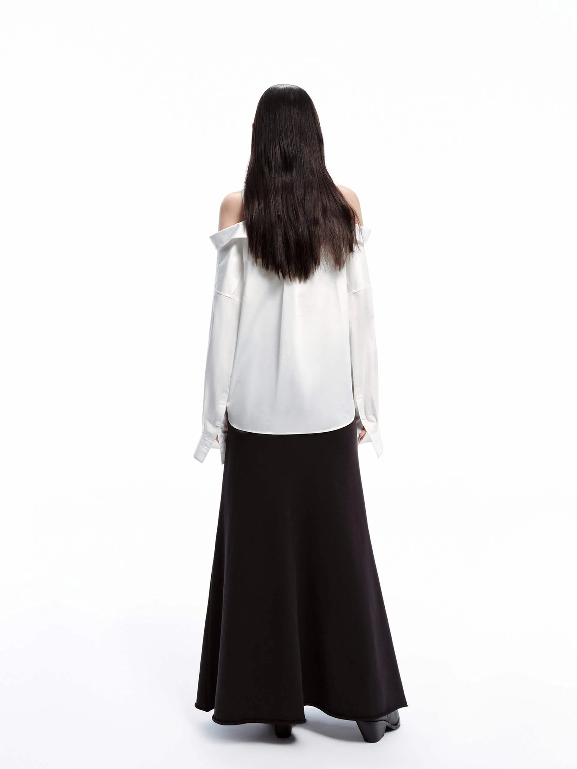 Cut Shoulder Paneled Top