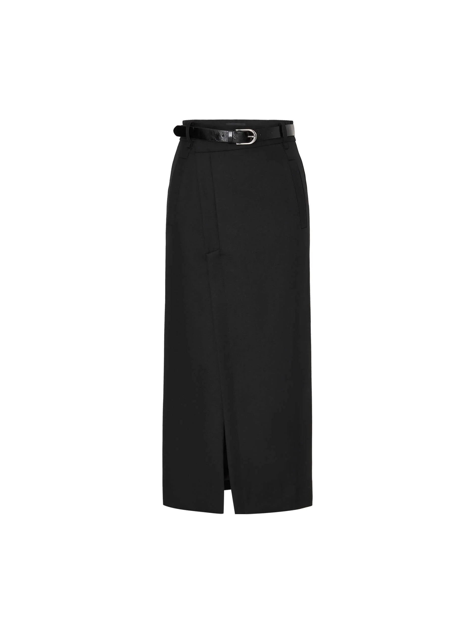 Deconstruct Slit Straight Skirt