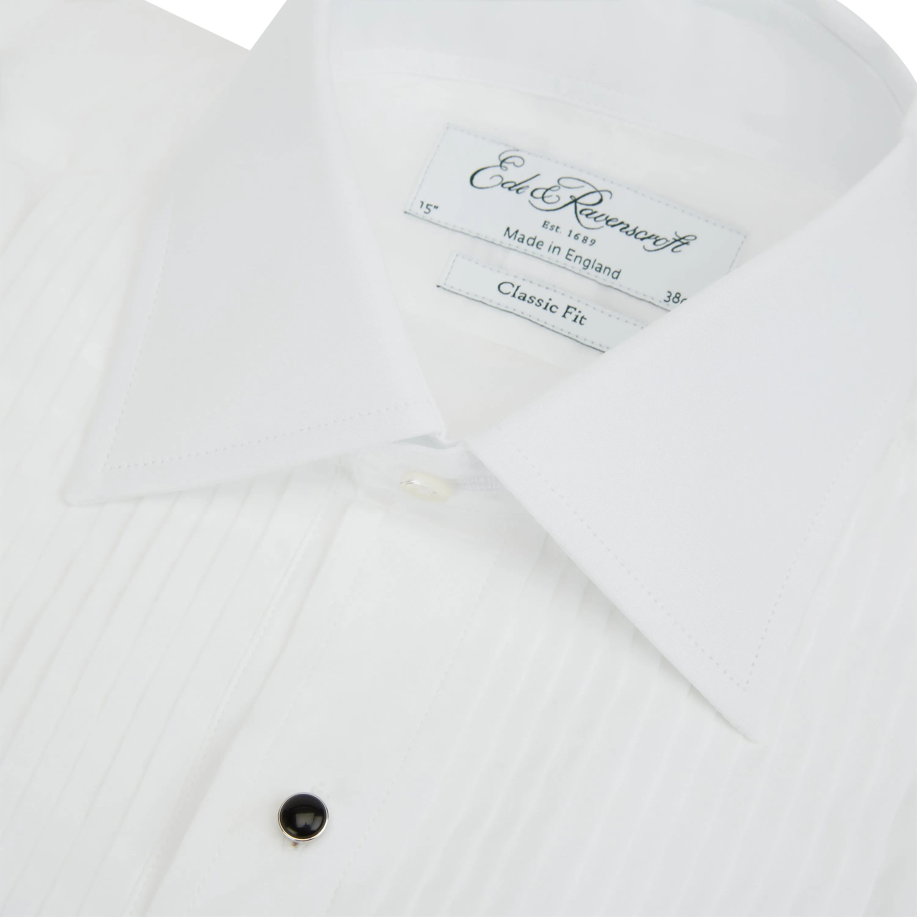 Dempsey White Pleated Dress Shirt