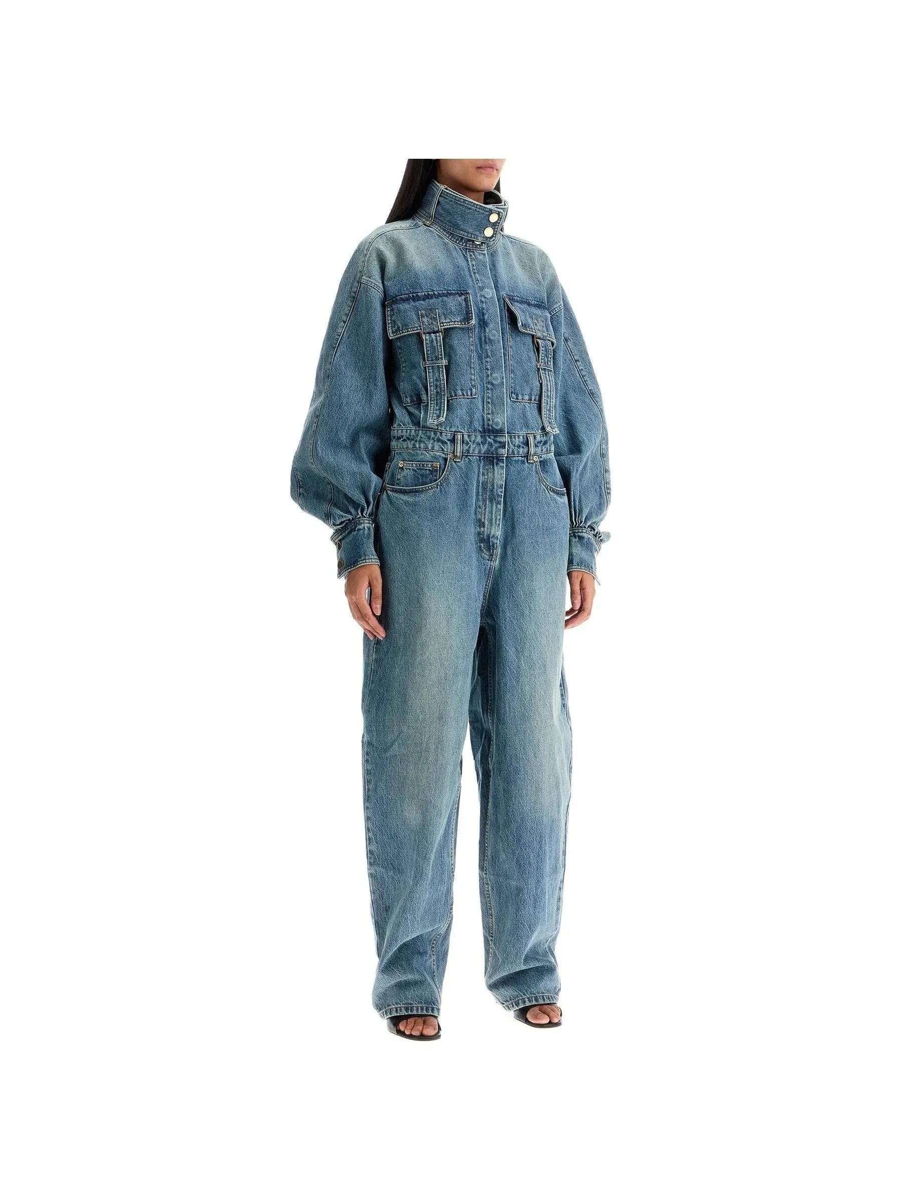 Denim Overall Jumpsuit