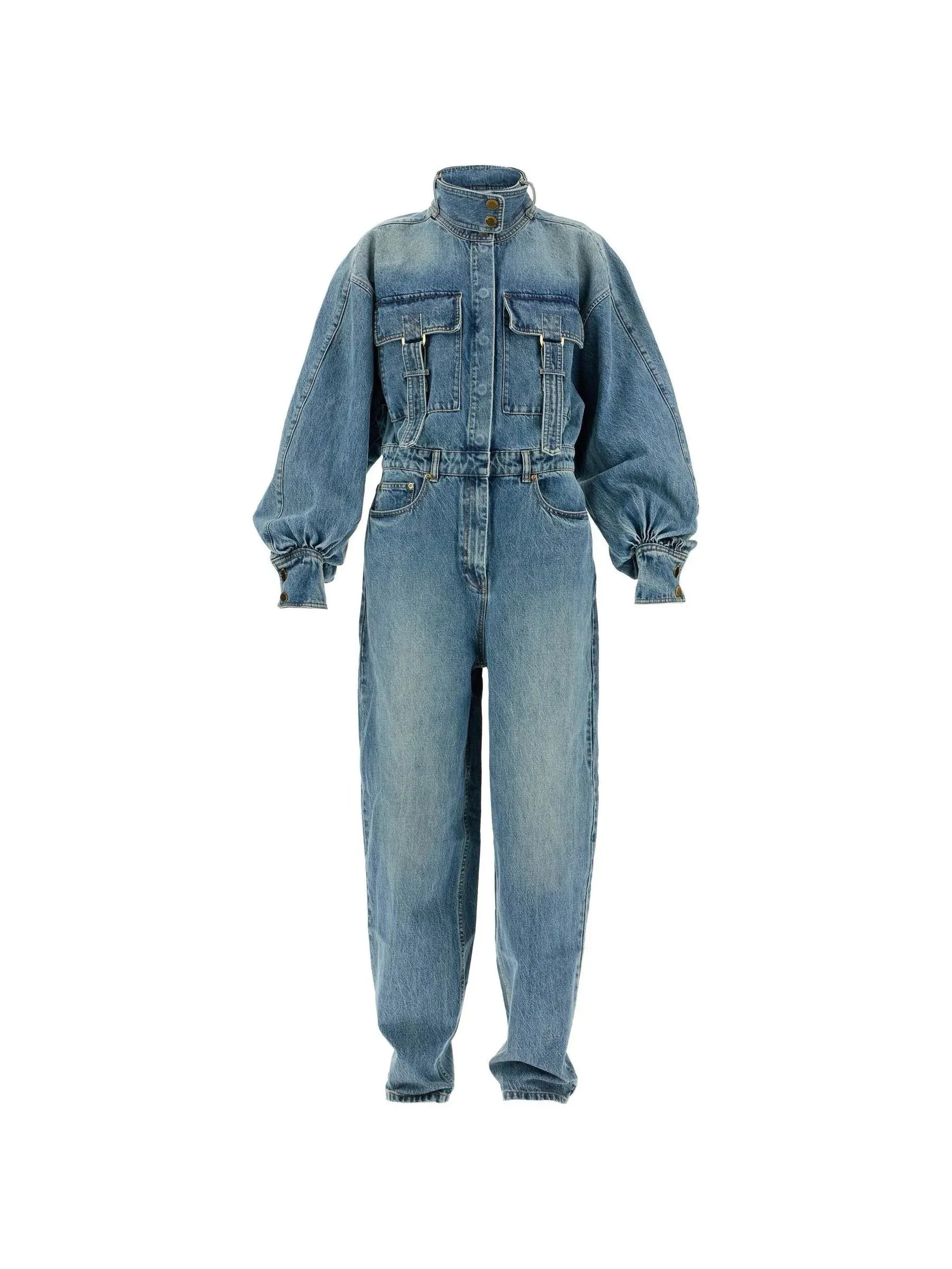 Denim Overall Jumpsuit