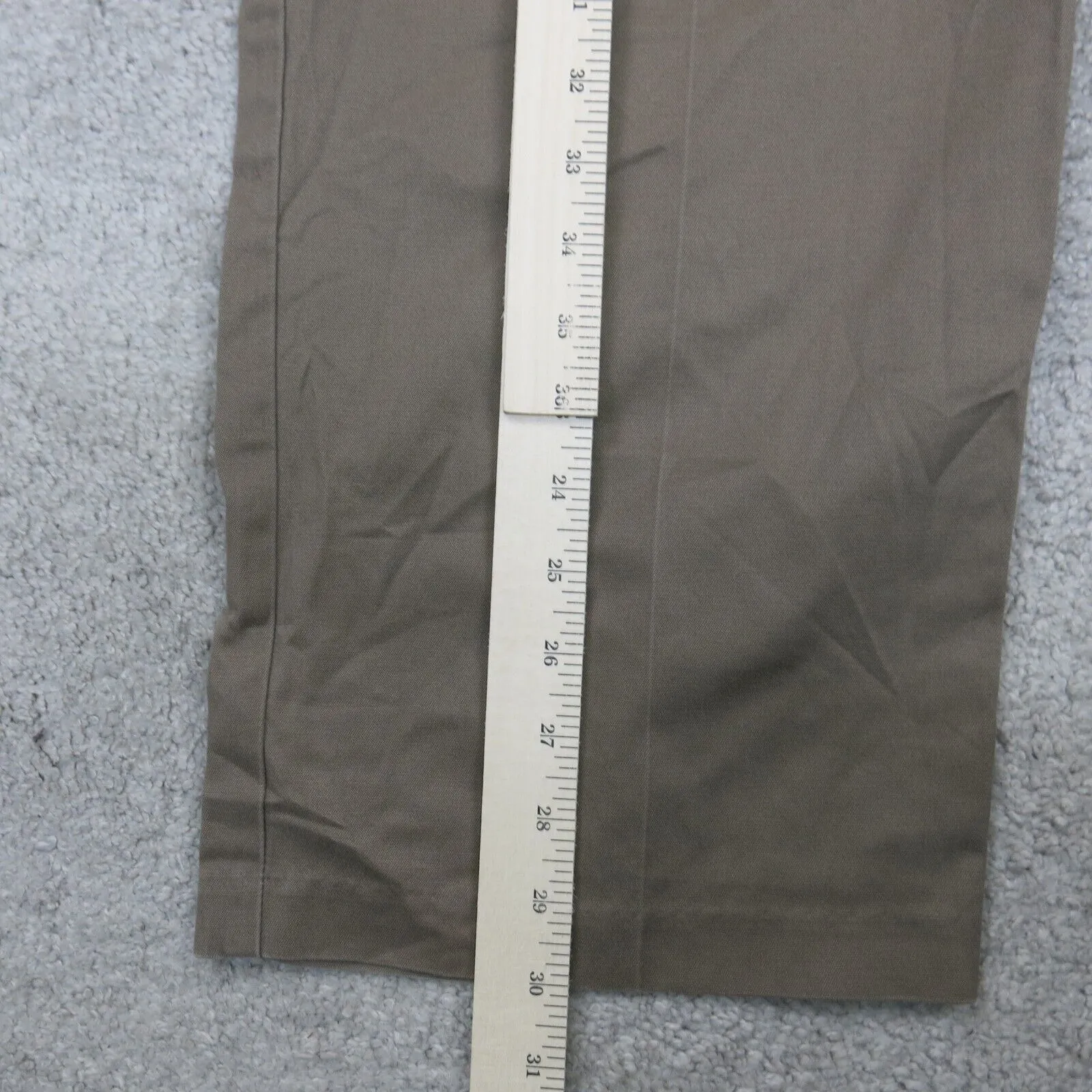 Dockers D3 Mens Chino Pant Wide Leg Mid Rise Cotton Pockets Brown Size W36XL32