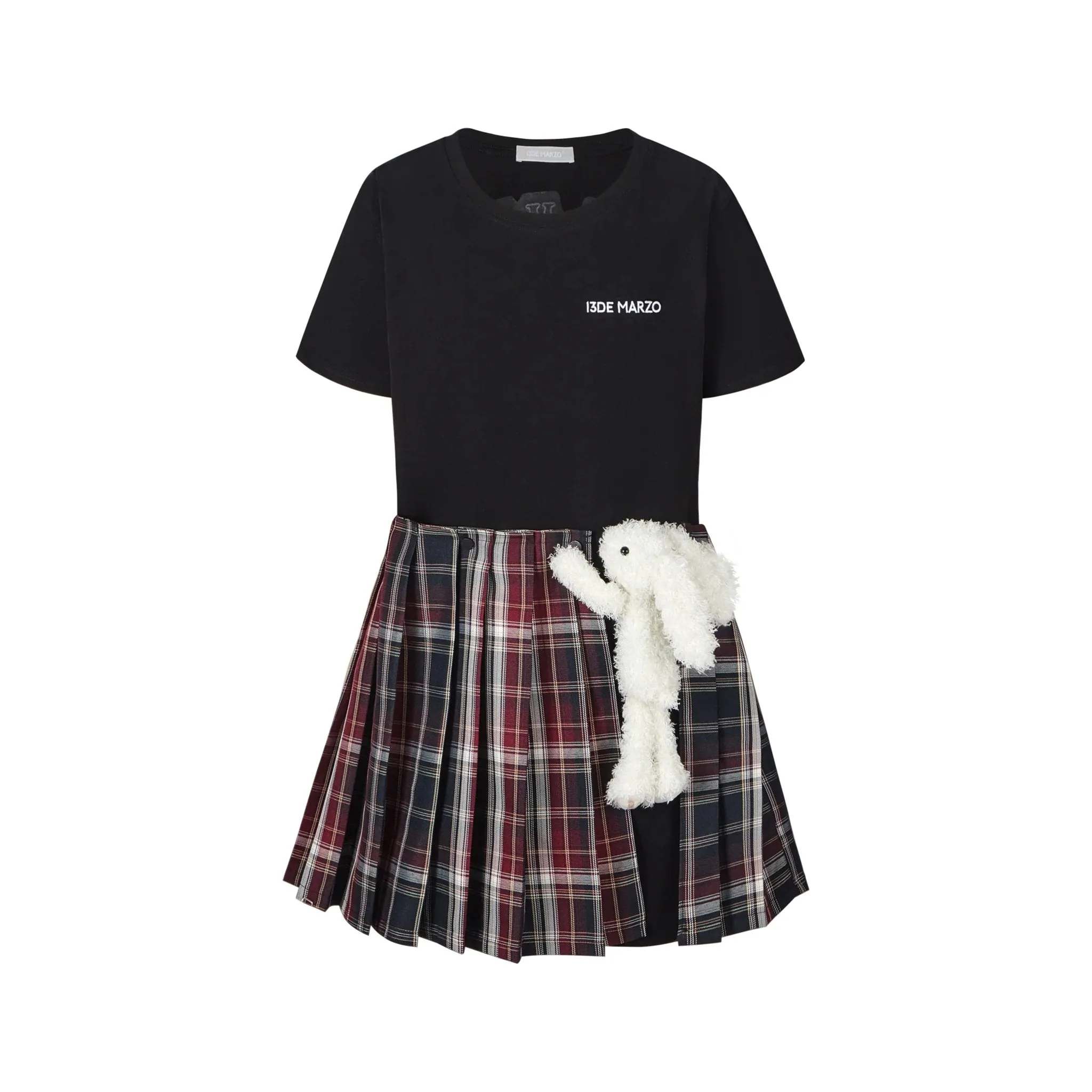 Doozoo Dispatch Tee Skirt in Black