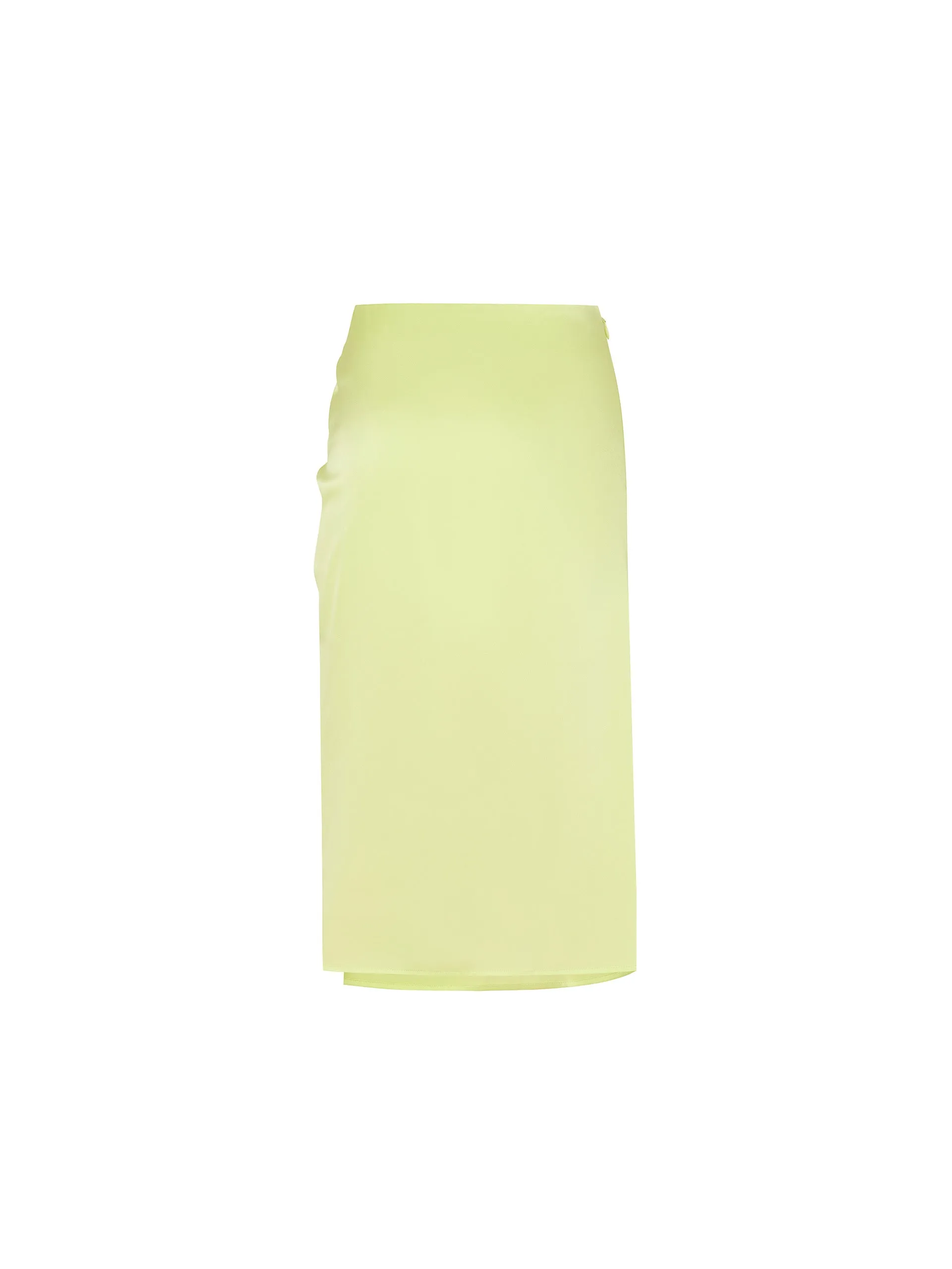 Draped Triacetate Blend Skirt