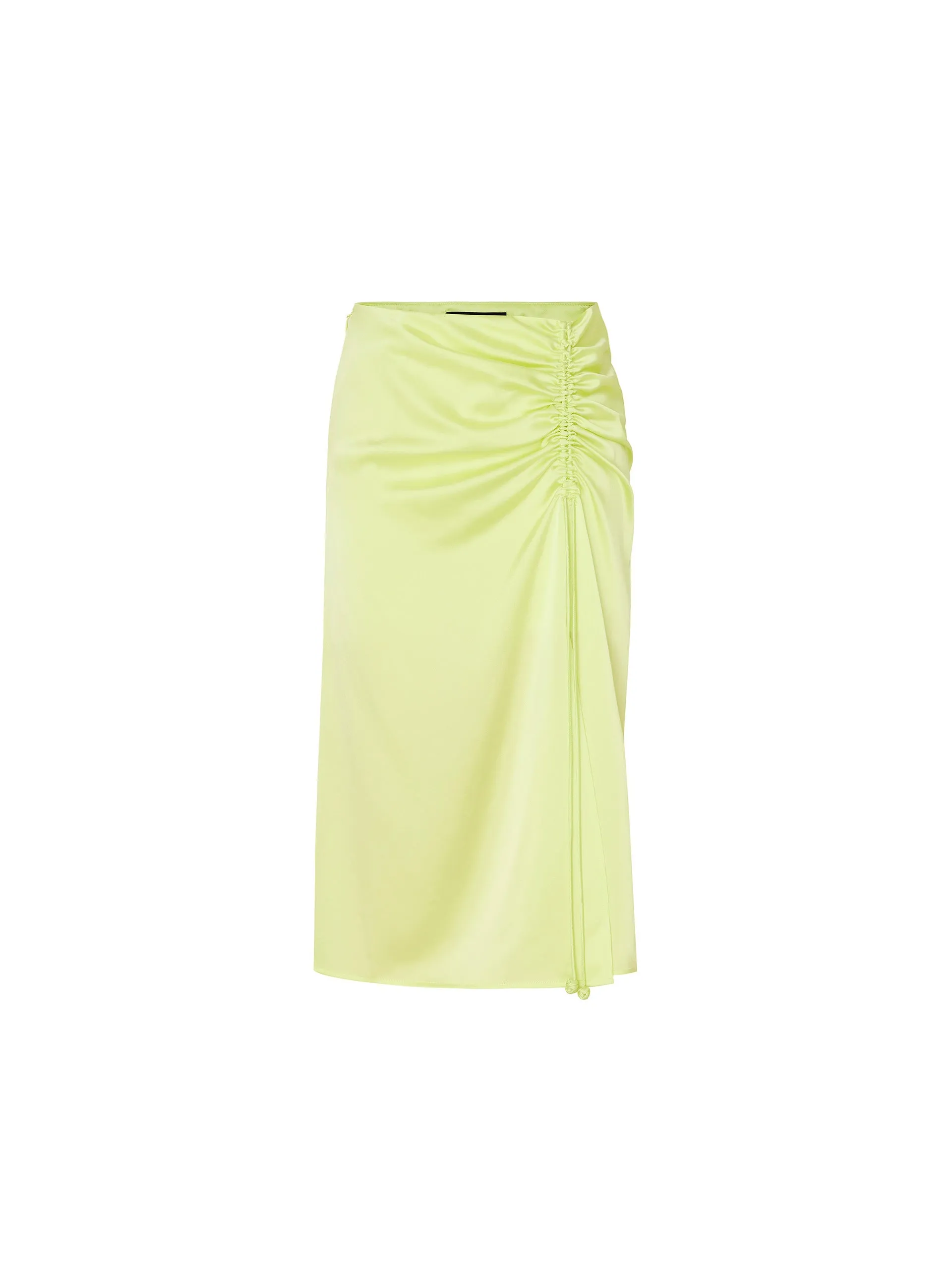 Draped Triacetate Blend Skirt