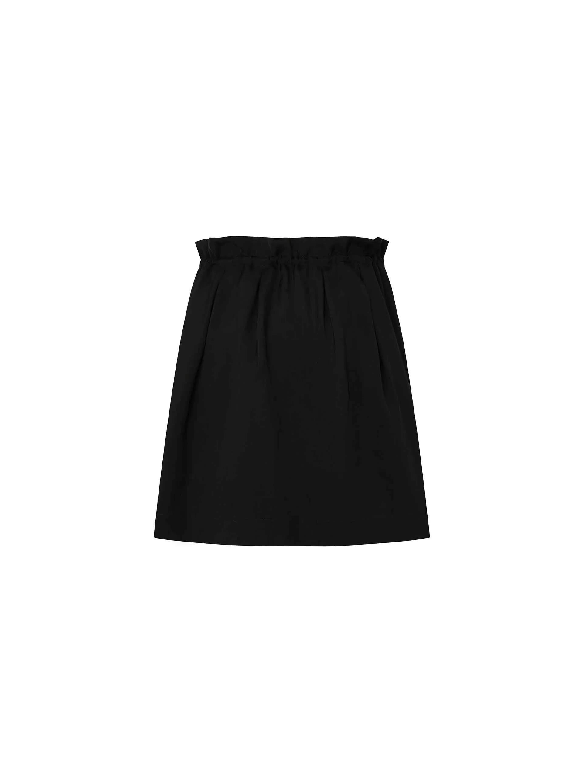 Drawstring Cargo Mini Skirt