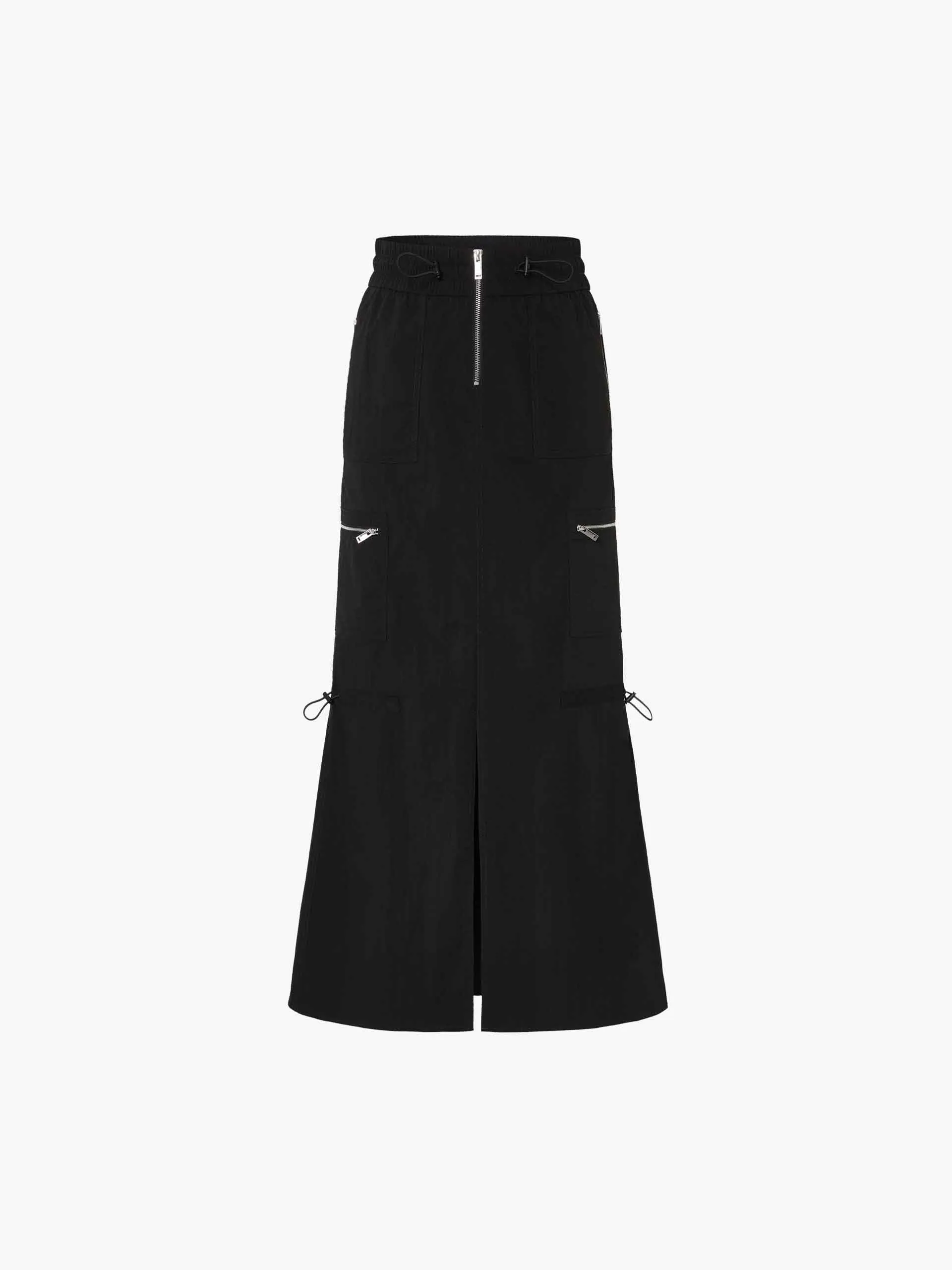 Drawstring Detail Maxi Skirt