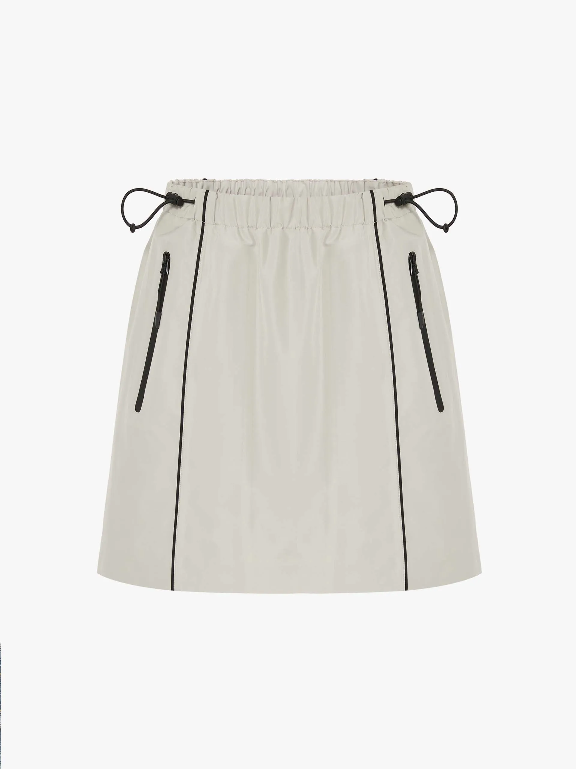 Drawstring Waist Mini Skirt