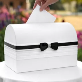 Elegant Black and White Card Box