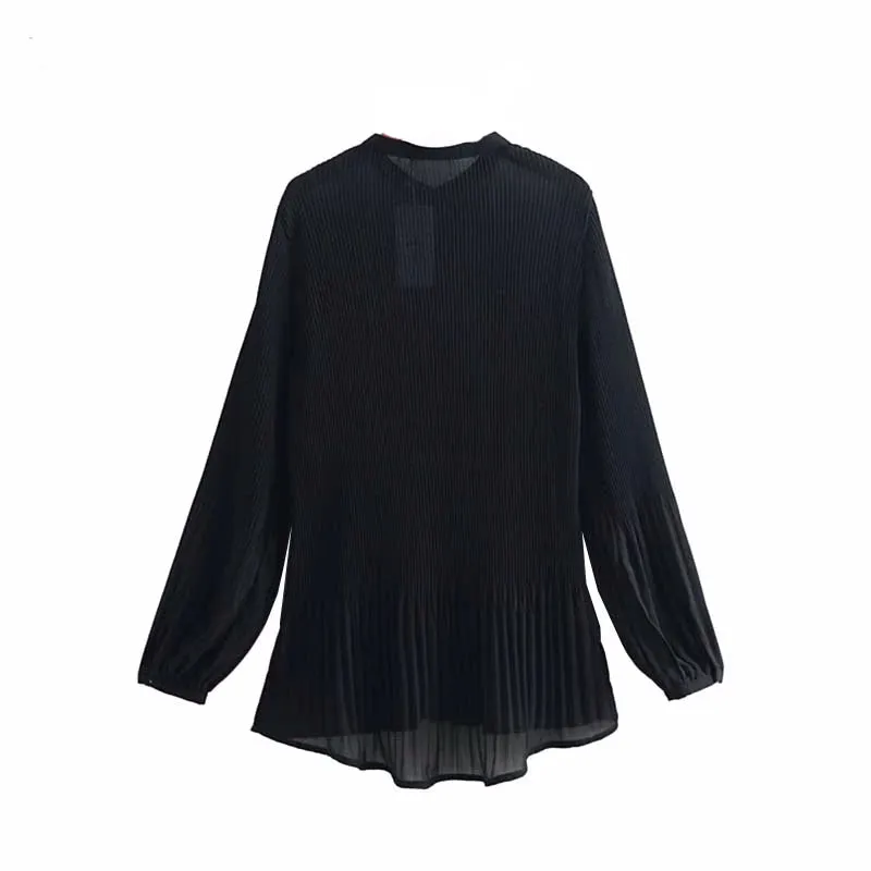 Elegant Pleated Blouse